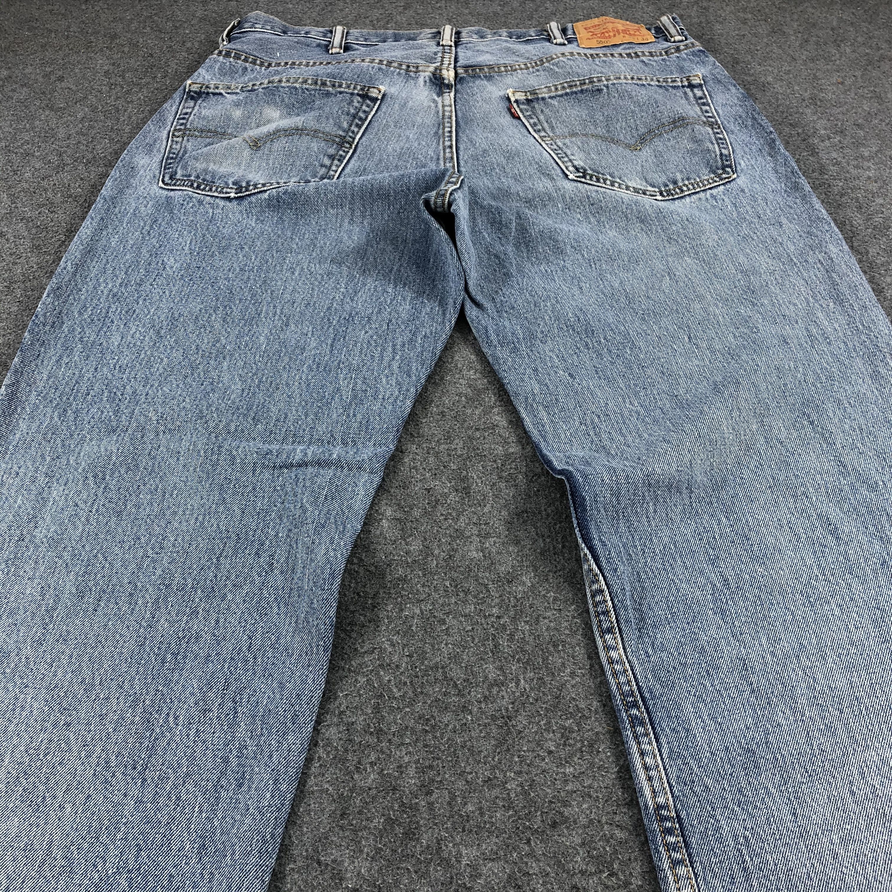 Levi's Vintage Blue Washed Levis 550 Jeans-J935 Size US 38 / EU 54 - 4 Thumbnail