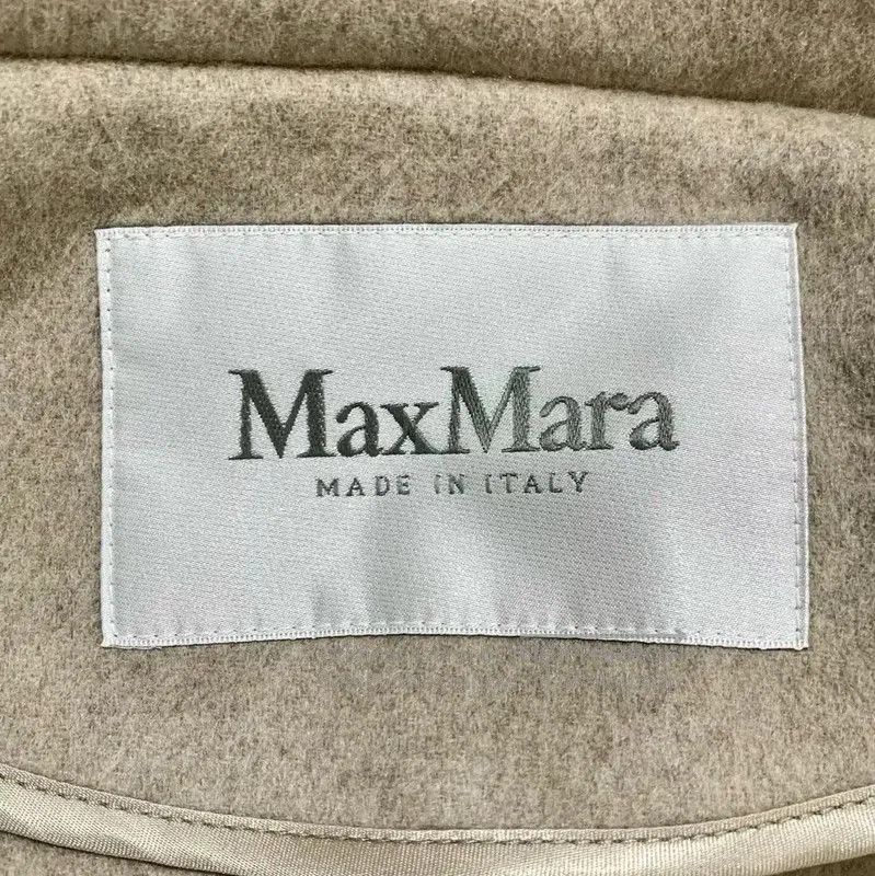 Max Mara MaxMara Beige Cotton Women's Overcoat . Size XXS / US 00 / IT 34 - 5 Thumbnail