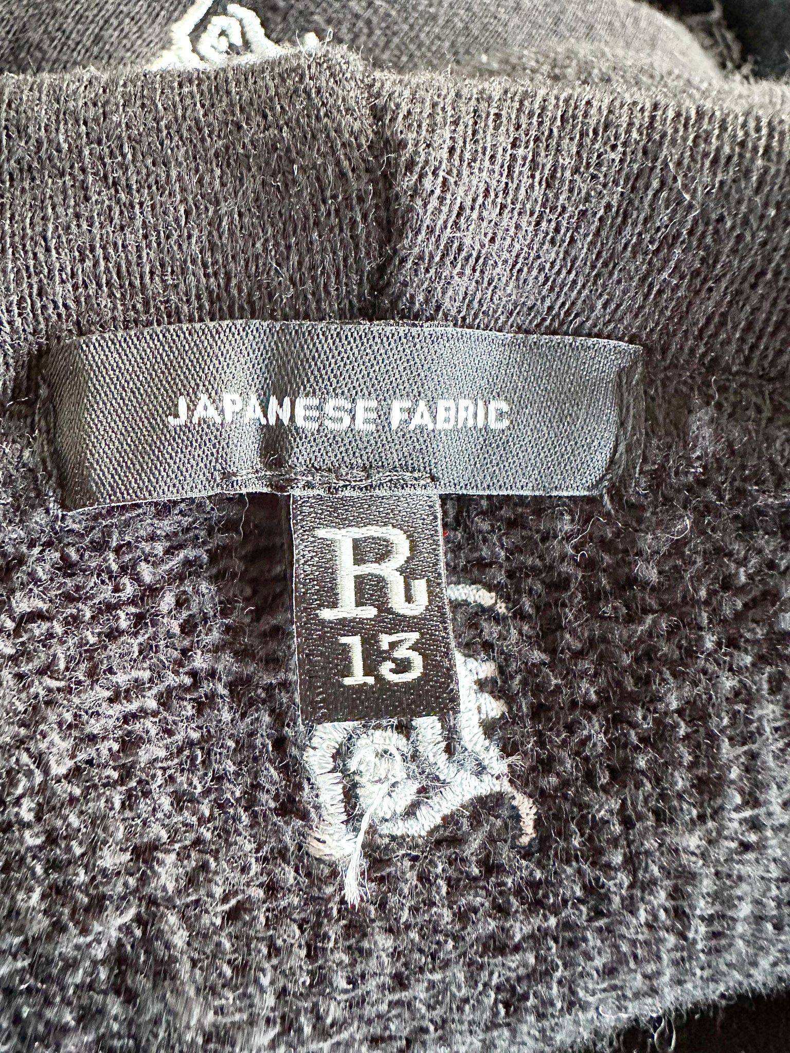 R13 R13 Japanese Fabric Black Embroidered Hoodie Size US S / EU 44-46 / 1 - 7 Thumbnail