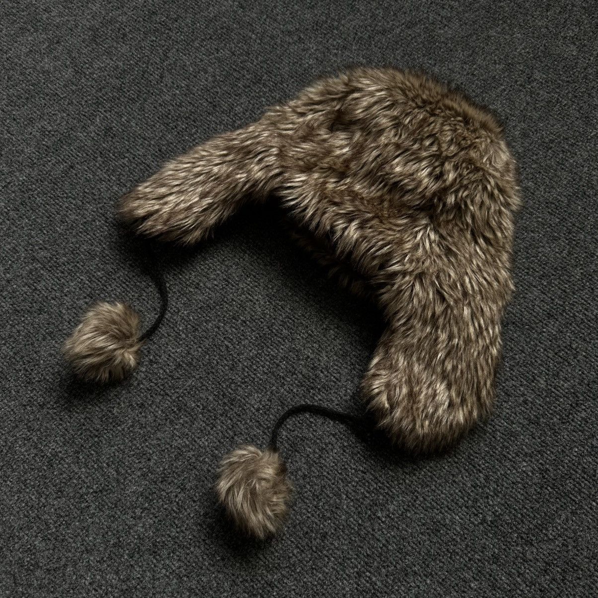 If Six Was Nine VTG Japanese Style Ushanka Faux Fur Hat Cap Y2K 00s USA Size ONE SIZE - 4 Thumbnail