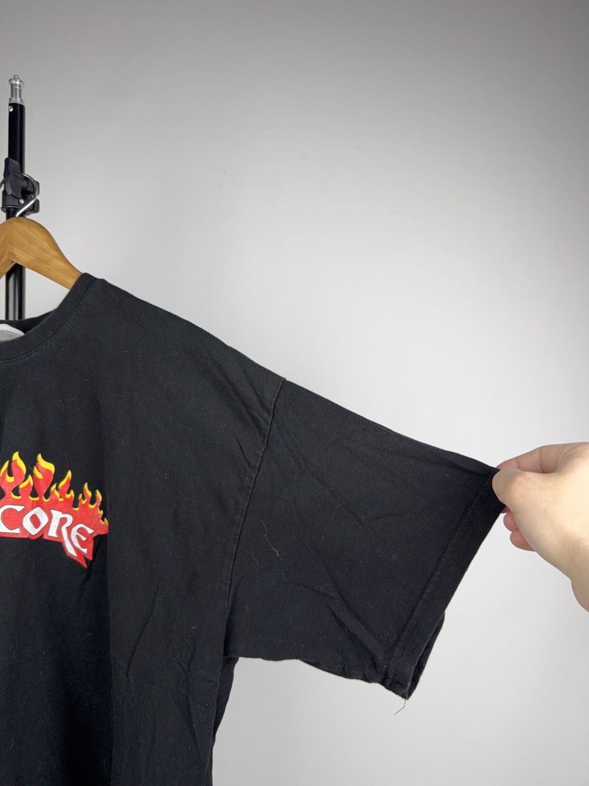 Band Tees Vintage 90s Hate Core Flame Graphic Punk Metal T-Shirt XL Size US XL / EU 56 / 4 - 11 Thumbnail