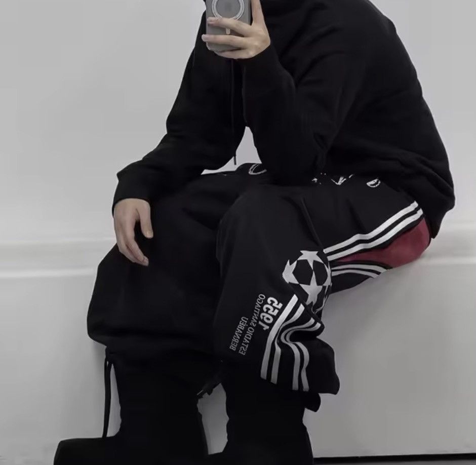 Other street retro stripes letter hip-hop sweatpants Size US 31 - 5 Thumbnail