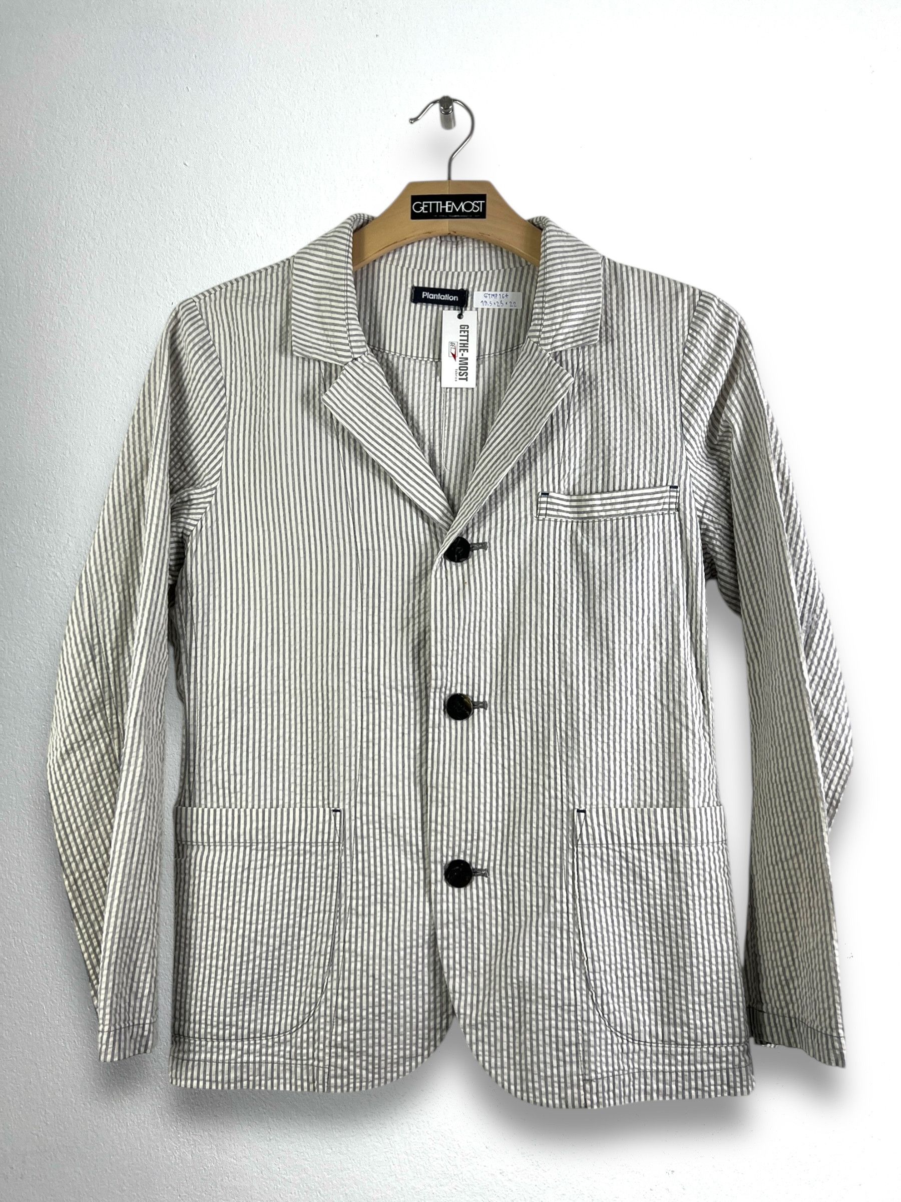 Plantation ISSEY MIYAKE Striped Blazer (M) GTMP164