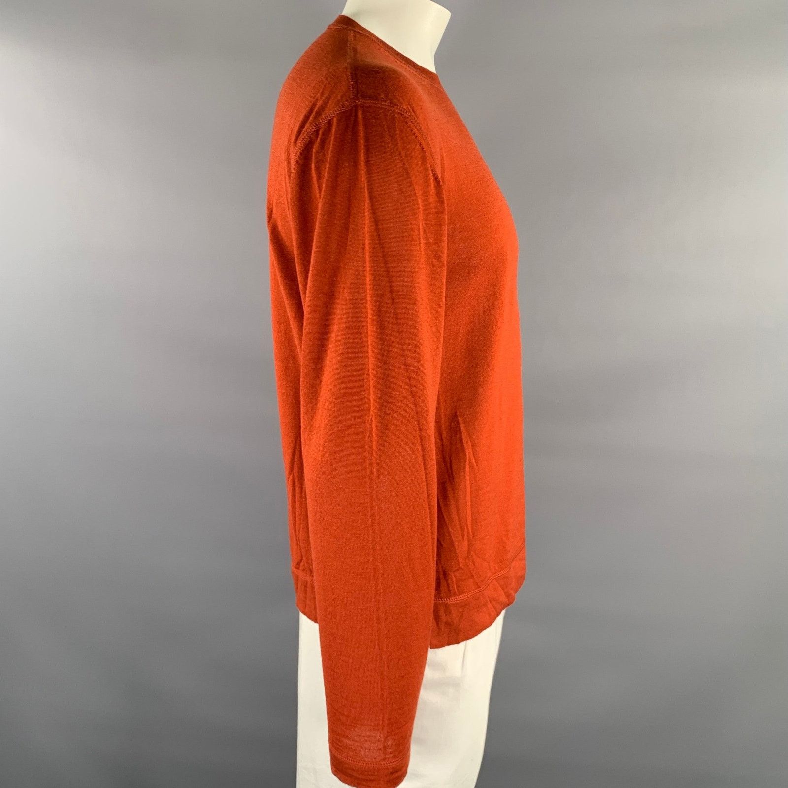 Officine Generale OFFICINE GENERALE Size L Orange Wool Pullover Size US L / EU 52-54 / 3 - 2 Thumbnail