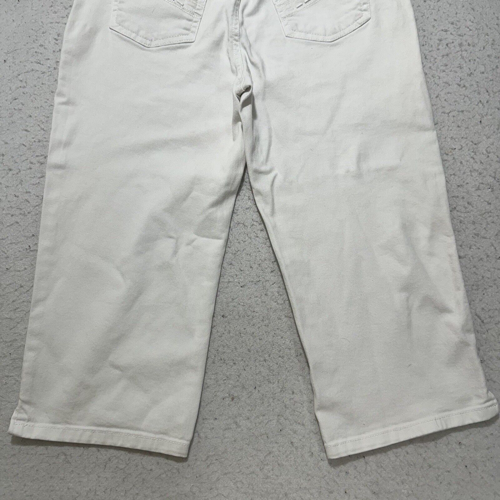 Gloria Vanderbilt Gloria Vanderbilt 8 Amanda Capri Missy White Straight Jeans Size 30" / US 8 / IT 44 - 8 Thumbnail