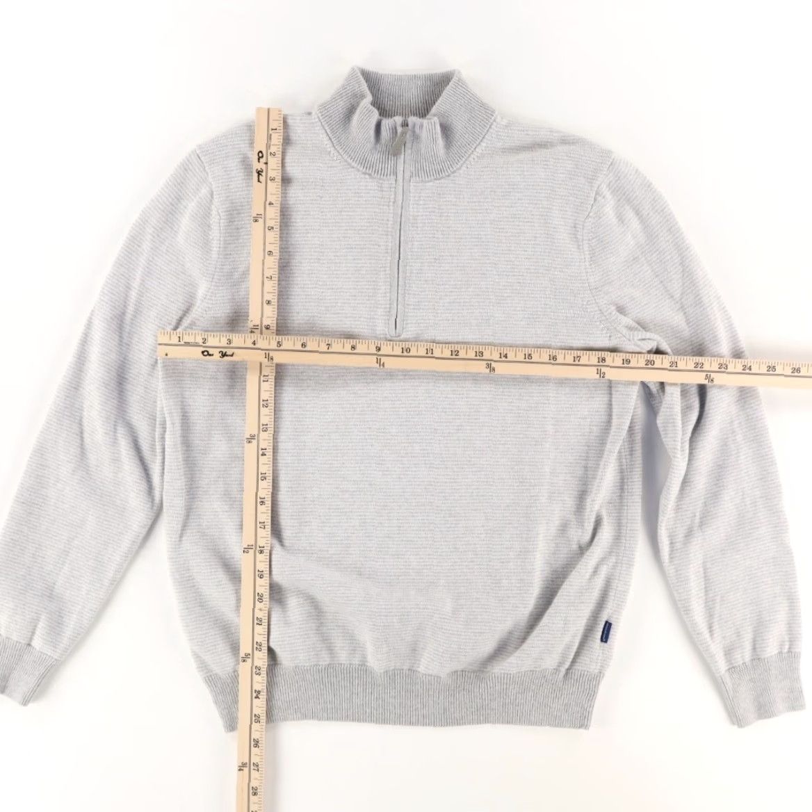 Vineyard Vines Vineyard Vines Boathouse Striped Mock Long Sleeve Sweater Gray Men's M Size US M / EU 48-50 / 2 - 3 Thumbnail