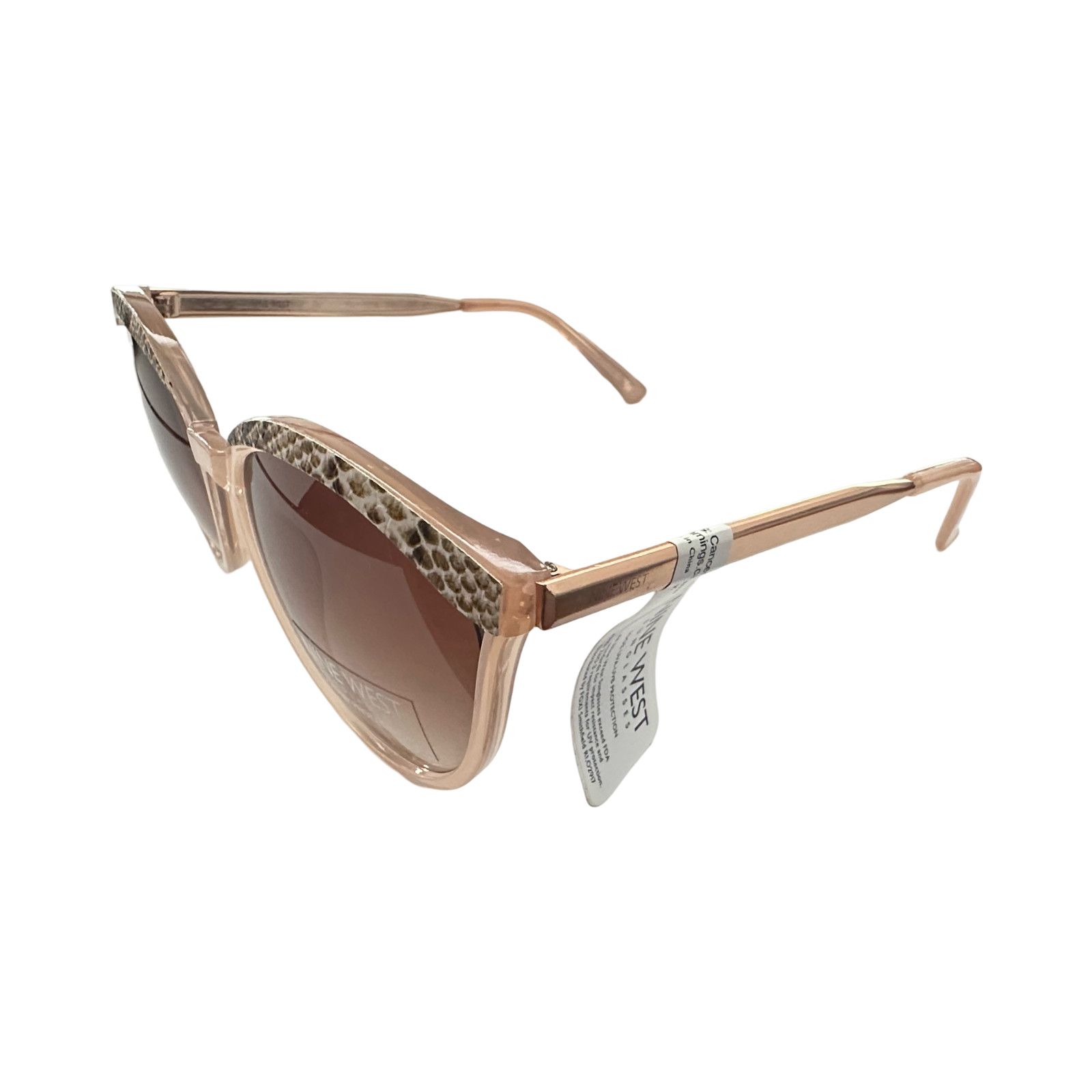Nine West Nine West Cat Eye Vented Sunglasses Pink Frame Gradient Lens Size ONE SIZE - 2 Thumbnail