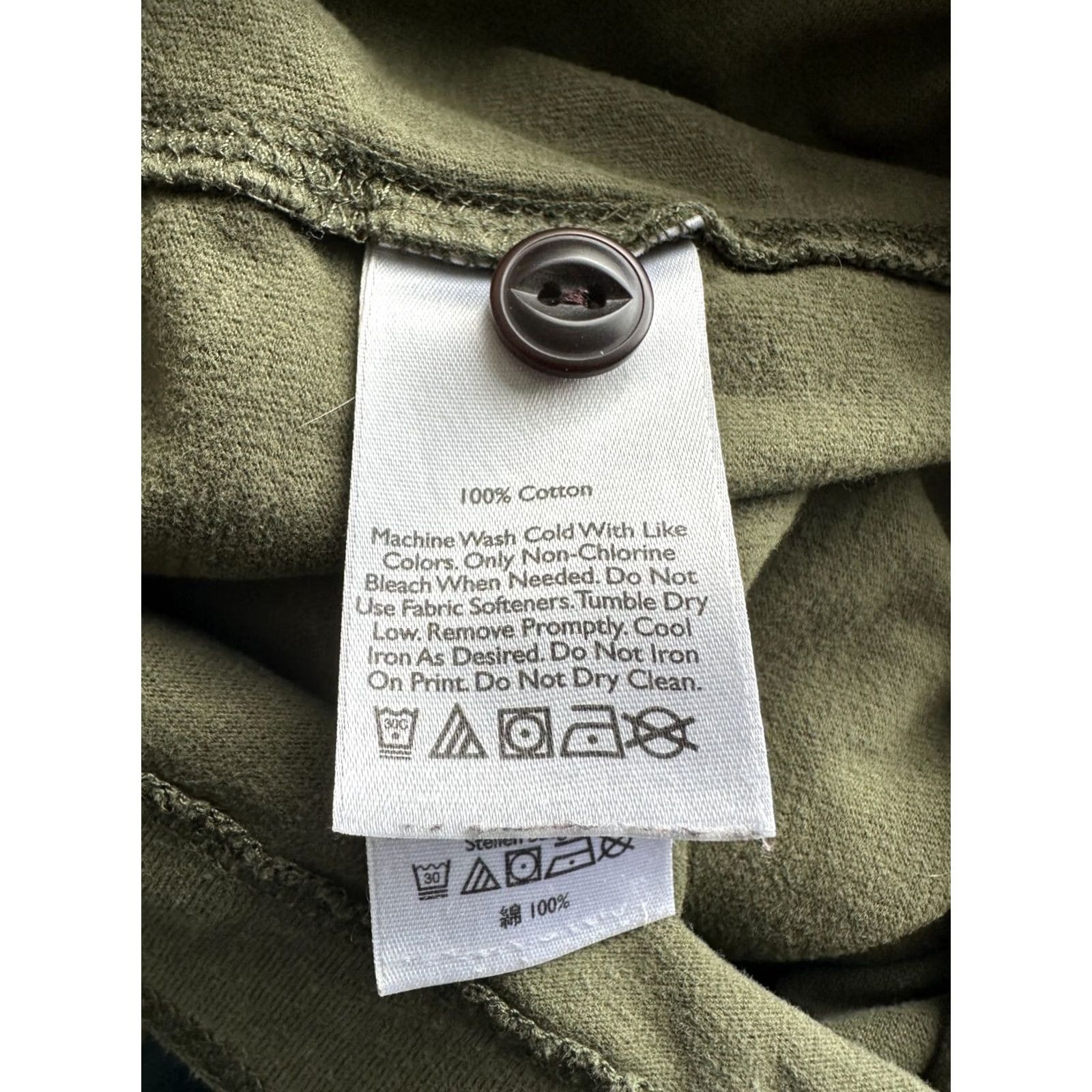 Eddie Bauer Eddie Bauer Shirt Mens Tall Large Henley Green Cotton Long Sleeve Pullover Size US L / EU 52-54 / 3 - 8 Thumbnail