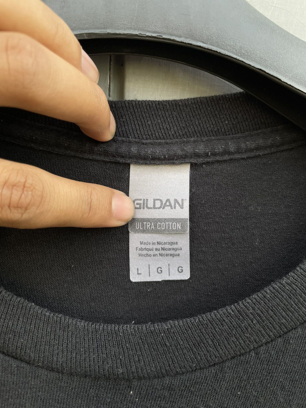 Band Tees × Gildan × Vintage BOLD "LOGO" - LONG SLEEVE T-SHIRT Size US L / EU 52-54 / 3 - 3 Thumbnail