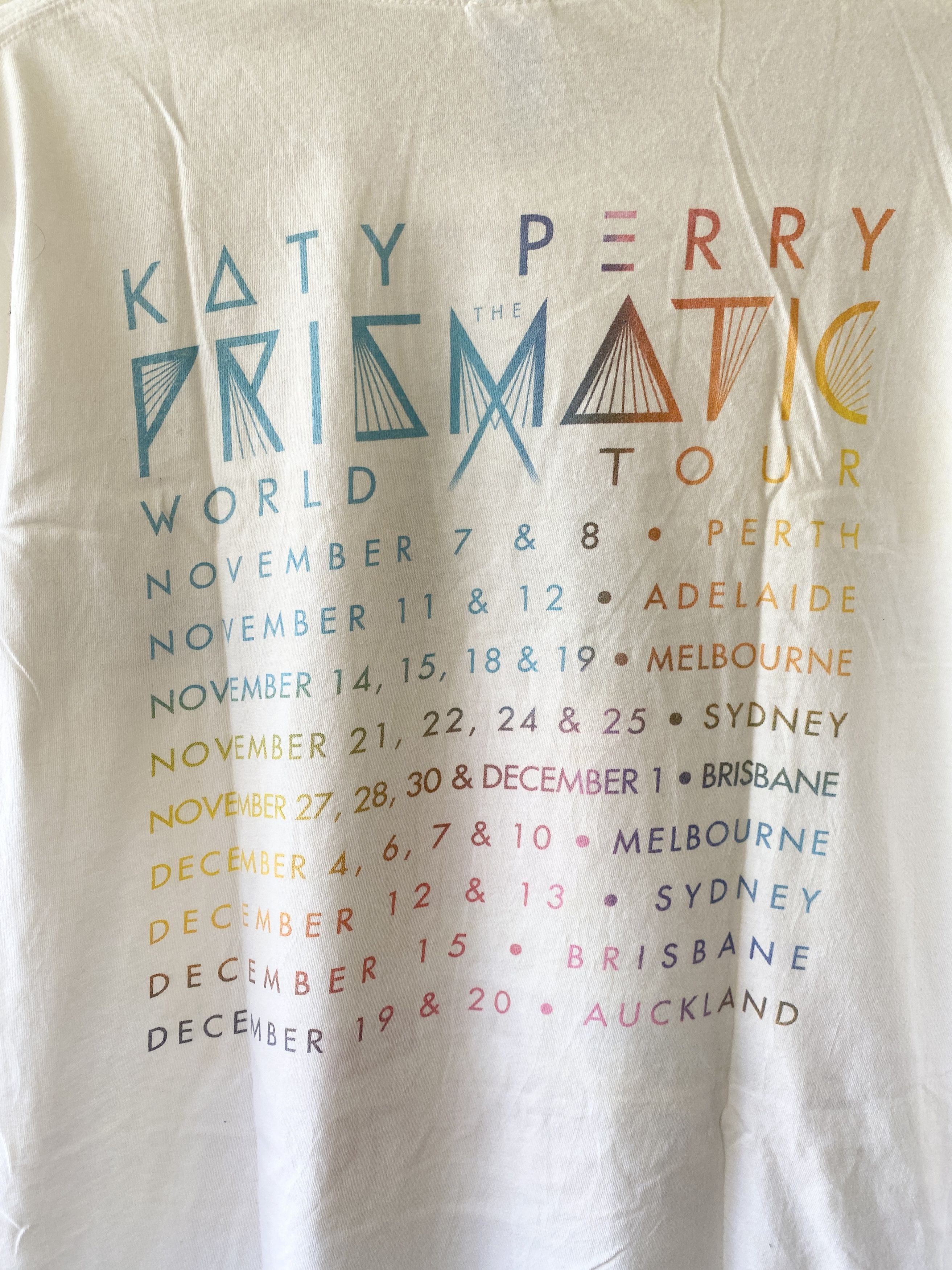 Band Tees × Gildan KATY PERRY 'PRISMATIC' WORLD TOUR T SHIRT Size M / US 6-8 / IT 42-44 - 4 Thumbnail