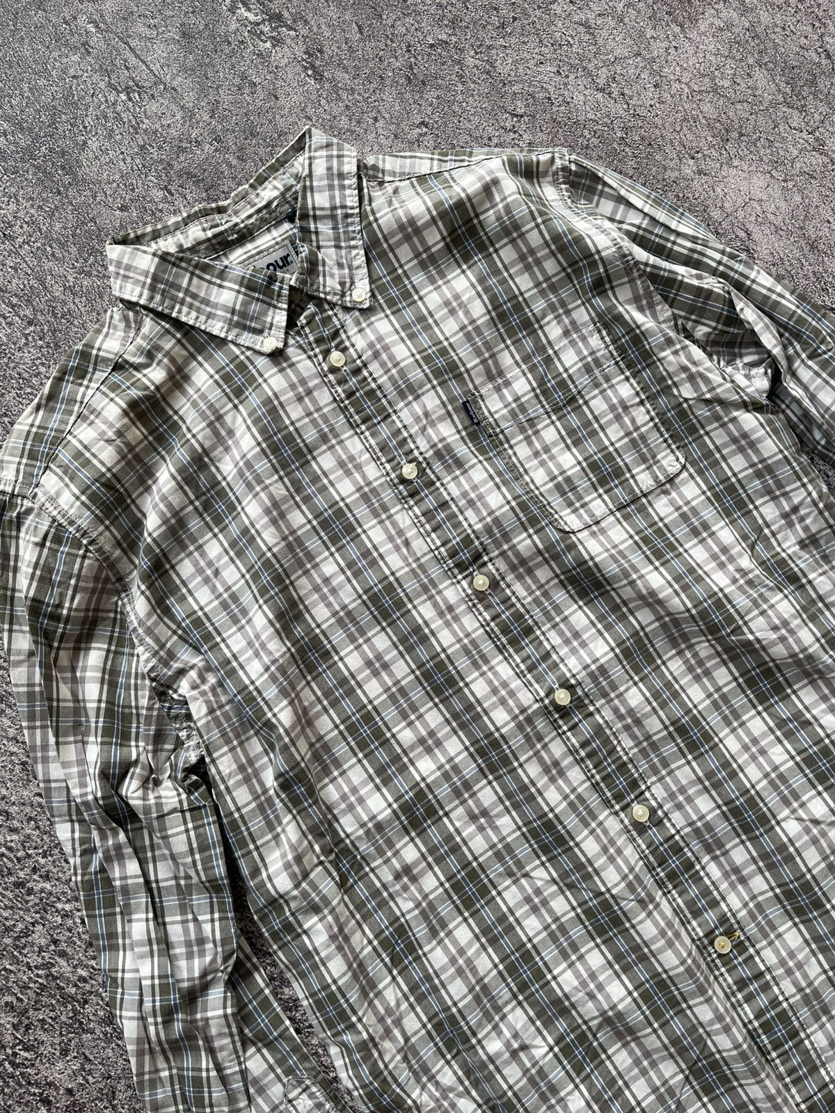 Japanese Brand BARBOUR PLAID LONG SHIRT Size US L / EU 52-54 / 3 - 2 Thumbnail