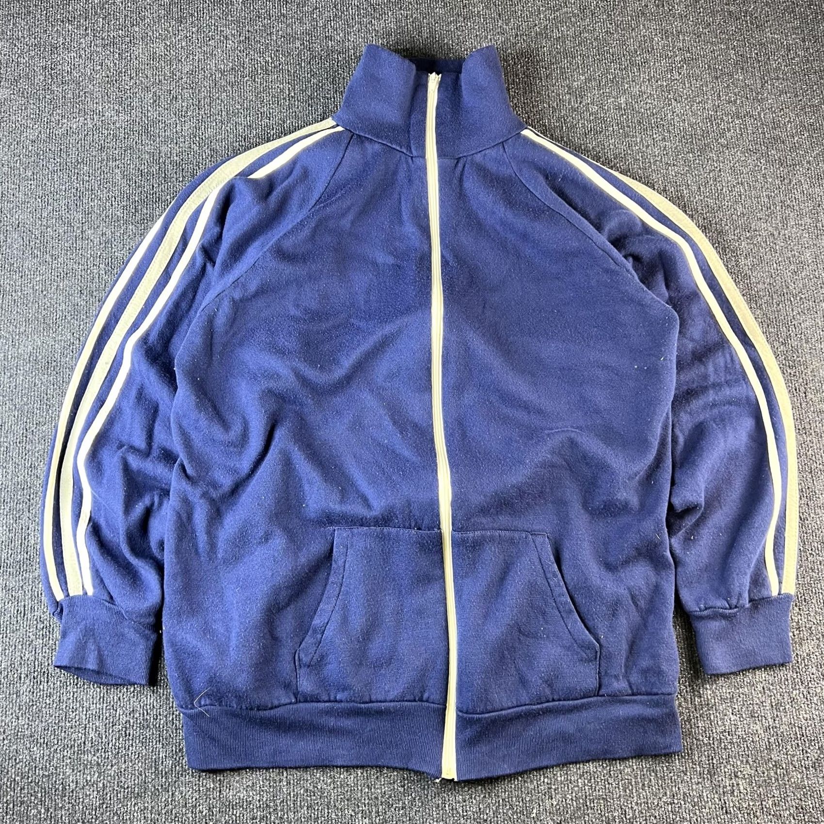 Sears VINTAGE Sears Jacket Mens 2XL Tall Blue Fleece Track Full Zip Activewear 70s Size US XXL / EU 58 / 5 - 2 Thumbnail