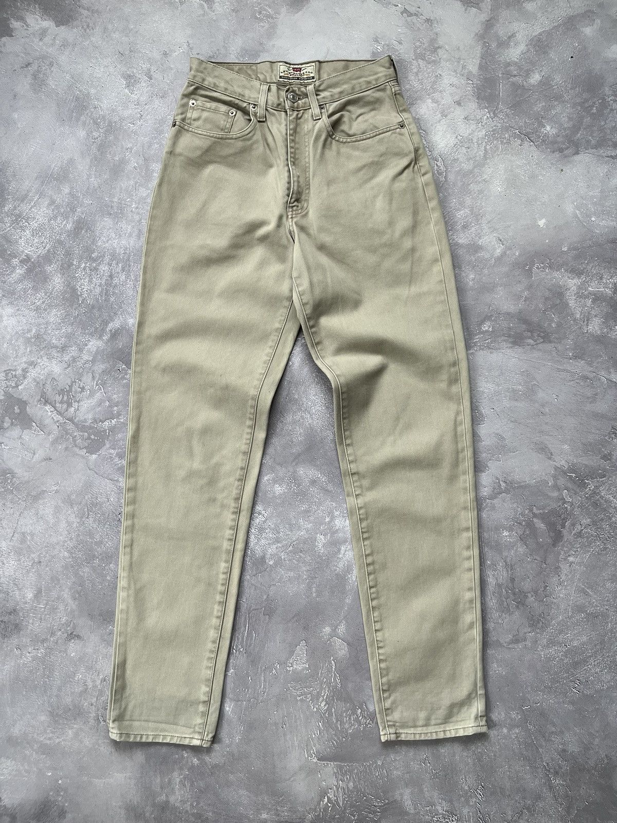 Crazy Vintage 90s Levis Jeans 432 Denim Pants Beige 29x32