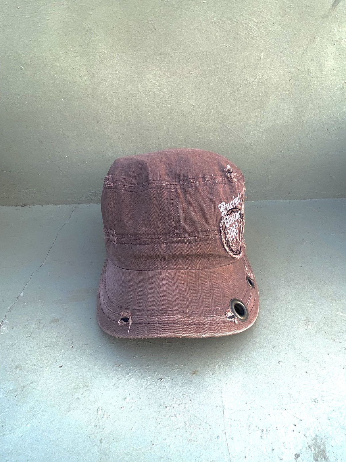 If Six Was Nine 2000s A.KURTZ puccini urban style ditsetressed patrol hat Size ONE SIZE - 3 Thumbnail