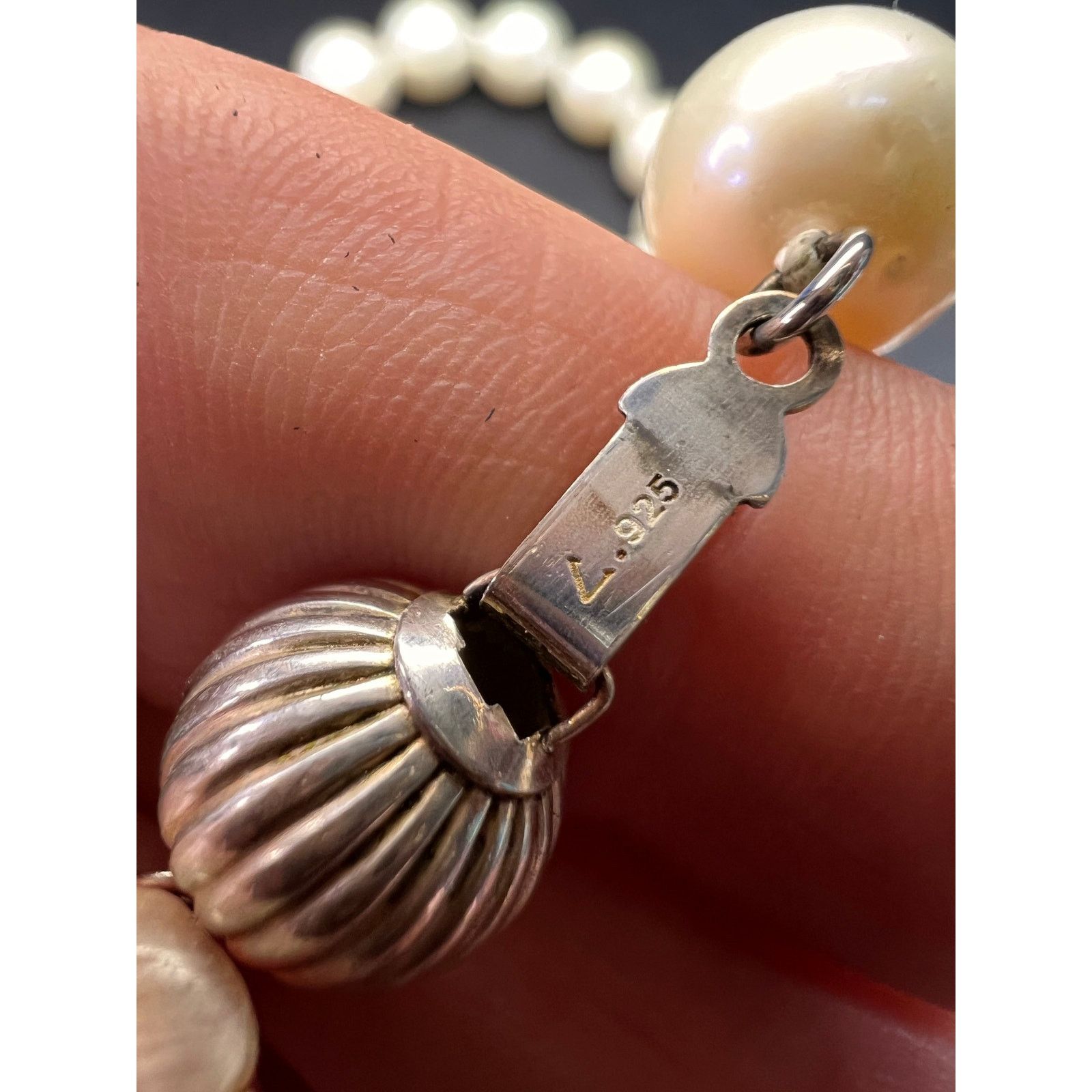 Other 10-11mm cultured pearl 36 in necklace with 925 silver clasp Size ONE SIZE - 6 Thumbnail