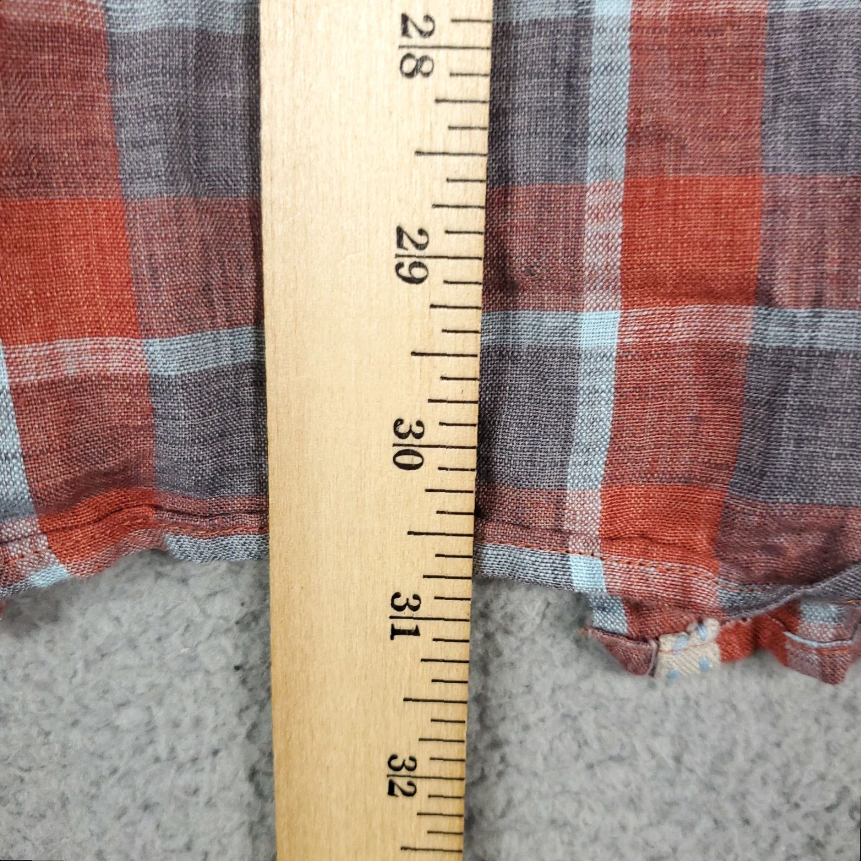 Johnston & Murphy VINTAGE Johnston & Murphy Linen Gray Plaid Long Sleeve Button-Up Shirt Size XL Casual Outdoors Mens Size US XL / EU 56 / 4 - 4 Thumbnail