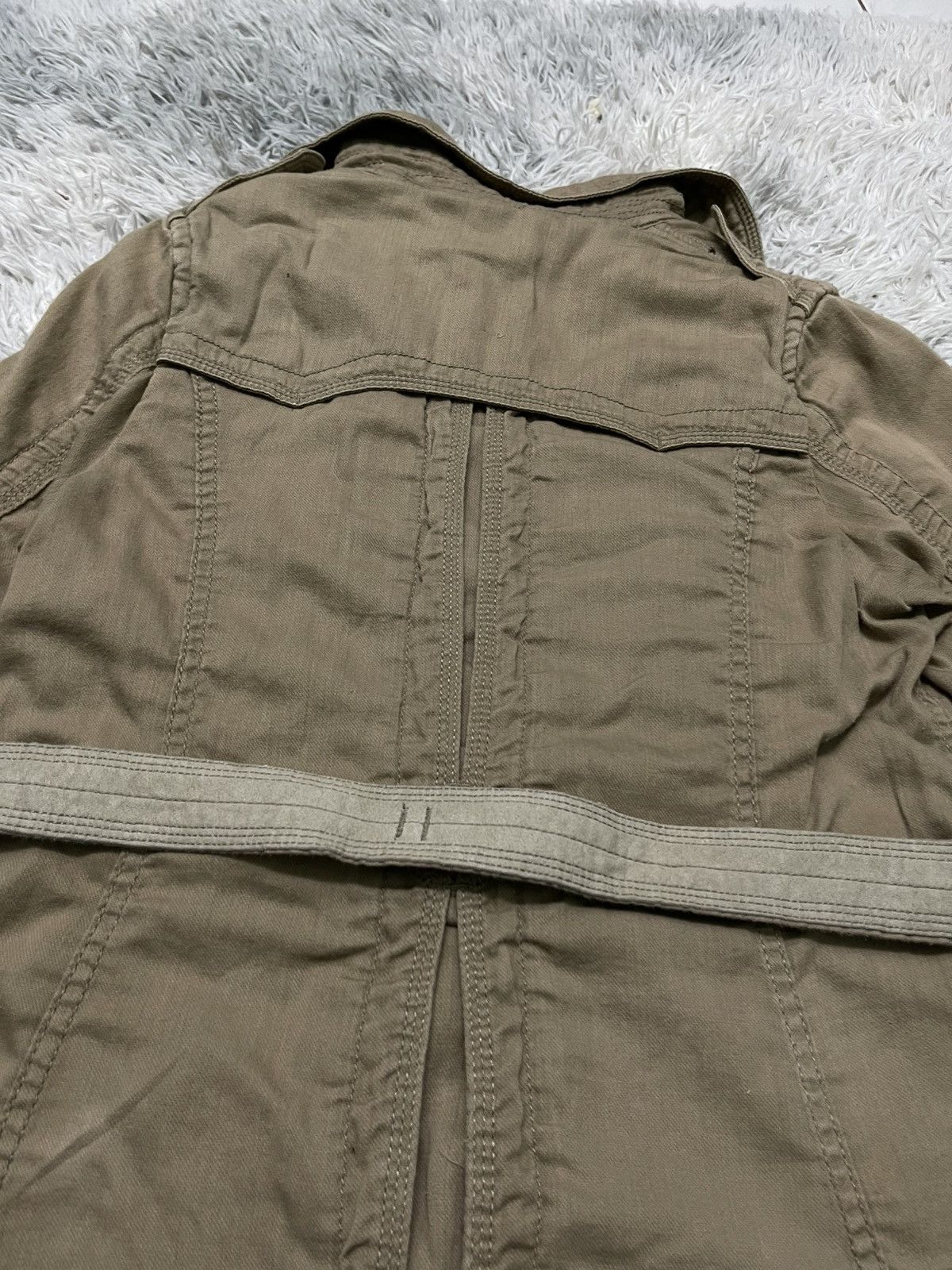2000s G.O.A TECHTICAL PARKA JACKET LEATHER BELT
