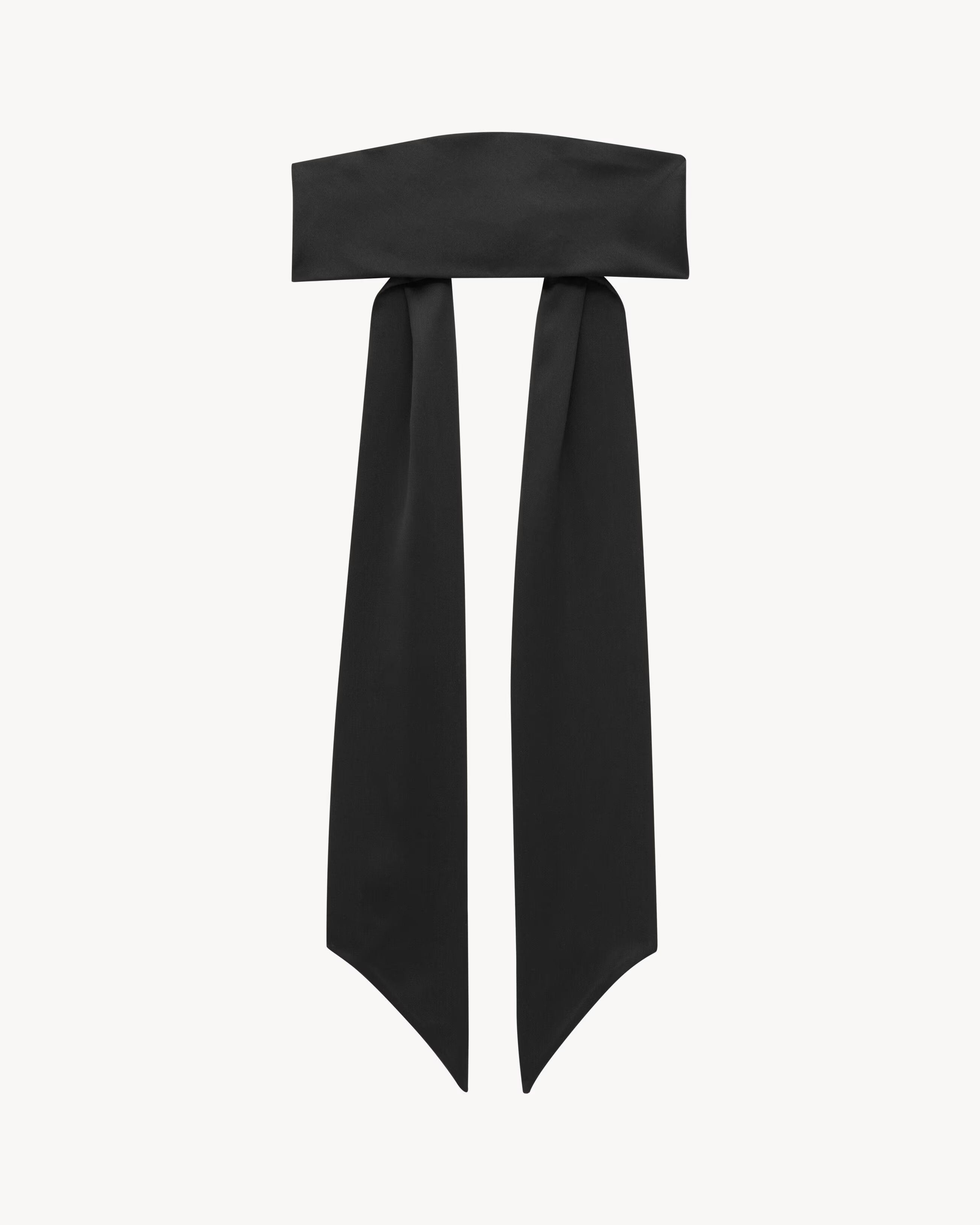 Saint Laurent Paris o1la1rc1a1025 Size: OS / Headband in Silk in Black Size ONE SIZE - 1 Preview