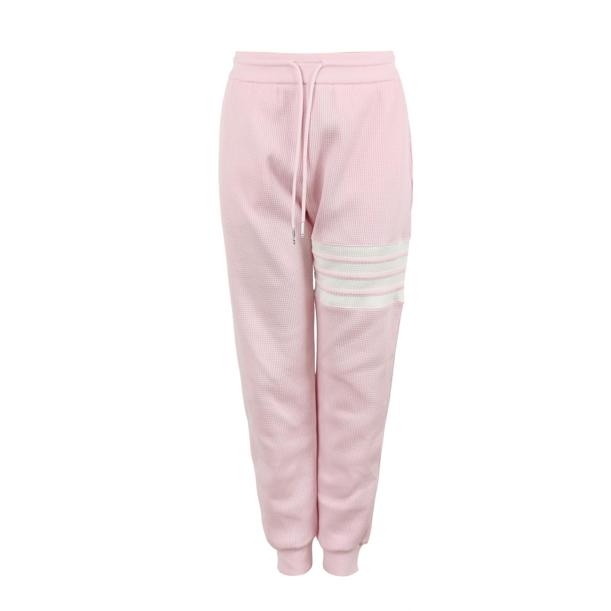 Thom Browne Thom Browne Pink Striped Cotton Sweatpants M Size 40" / US 18 - 1 Thumbnail