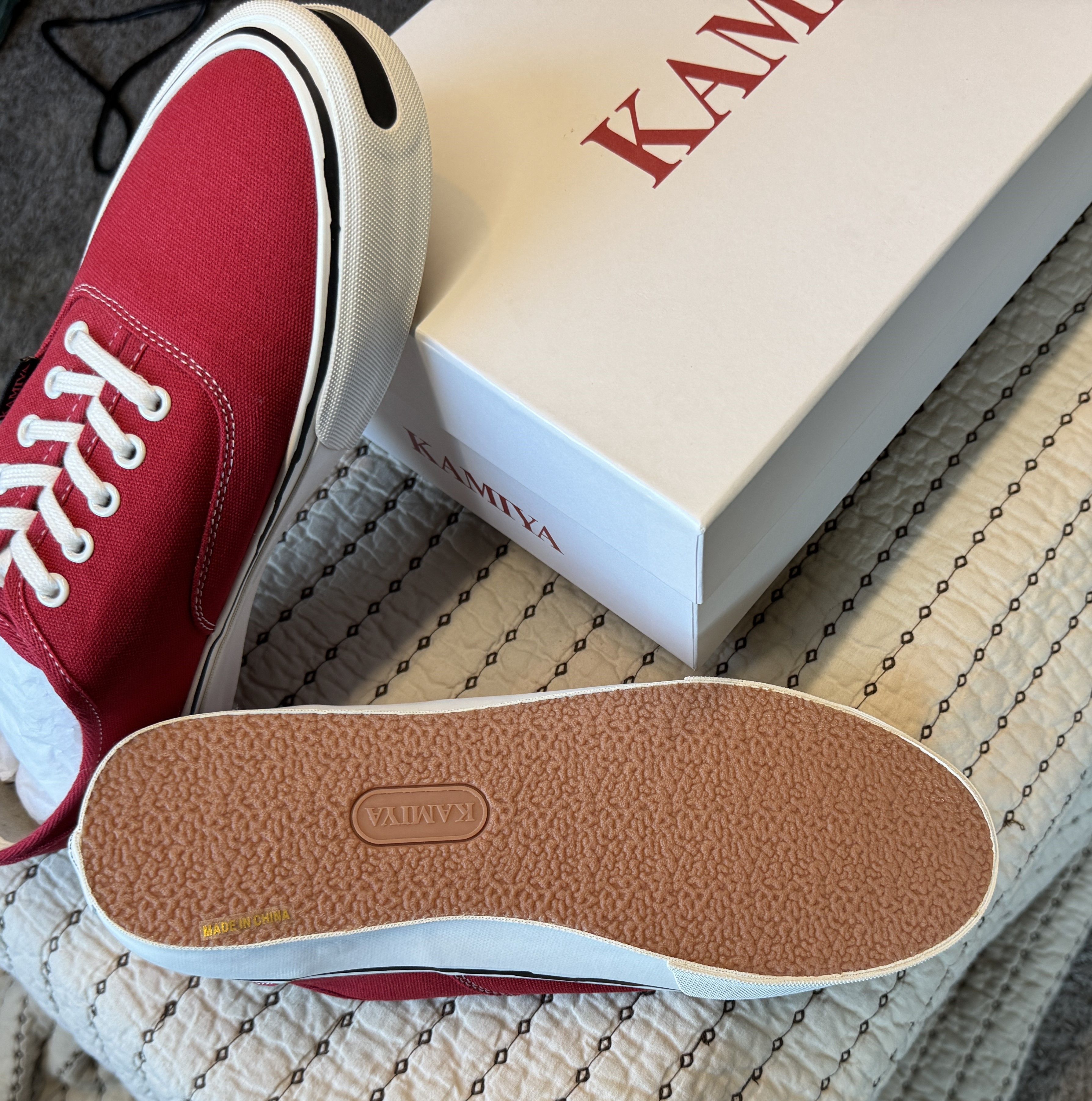 Maison MIHARA YASUHIRO KAMIYA / MIHARA YASUHIRO - HERC VULCANIZED SNEAKER RED SZ 45 Size US 12 / EU 45 - 7 Thumbnail