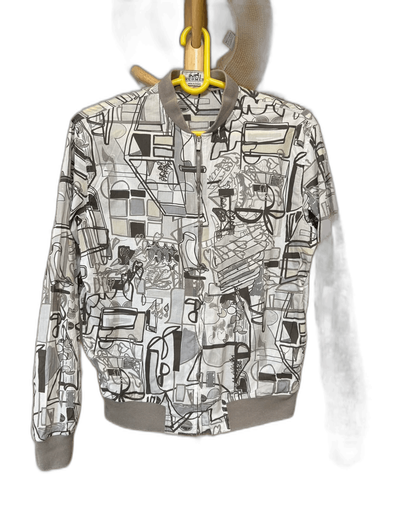 Hermes Hermes Printed Bomber Jacket Size US M / EU 48-50 / 2 - 1 Thumbnail