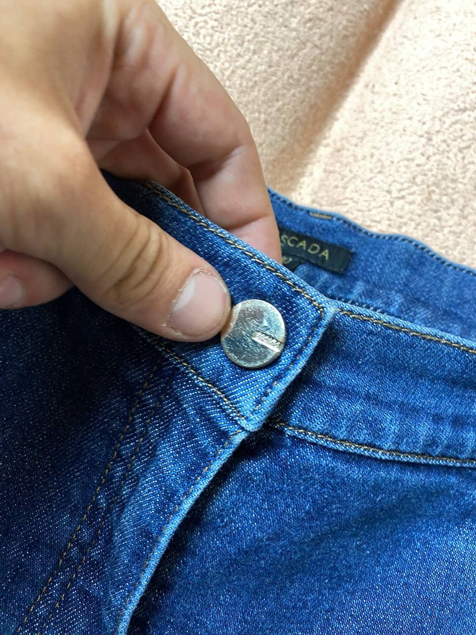 Escada × Vintage Vintage Y2K faded blue washed baggy wide leg jeans Size 40" / US 18 - 15 Thumbnail