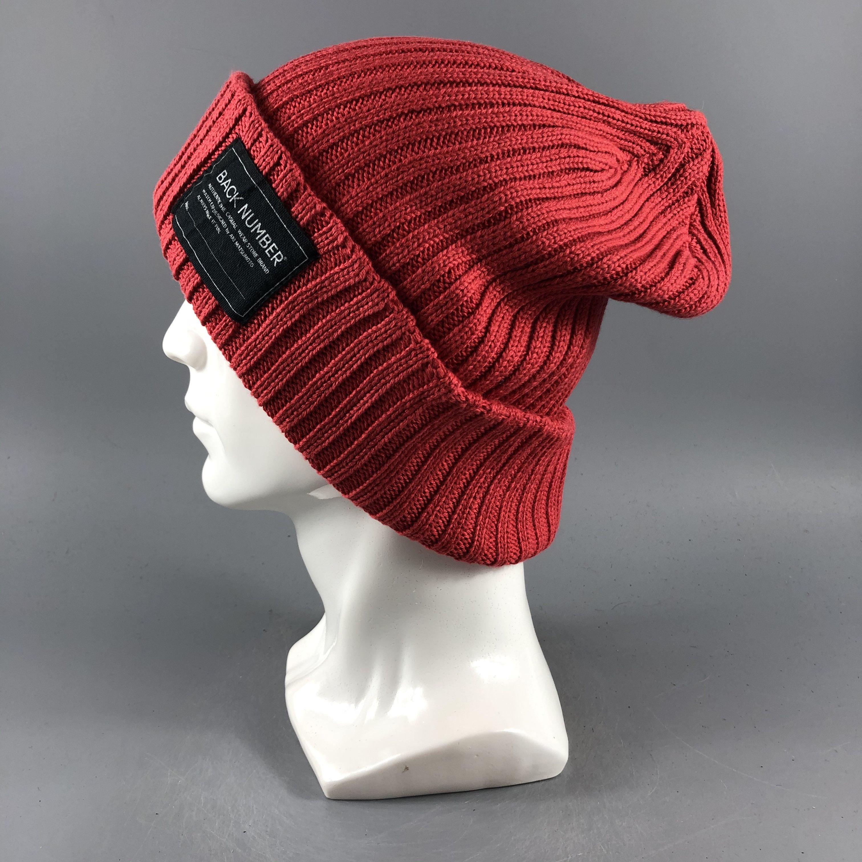 Japanese Brand × Vintage Back Number Beanie Snow Hat Snow Cap -D543 Size ONE SIZE - 1 Thumbnail