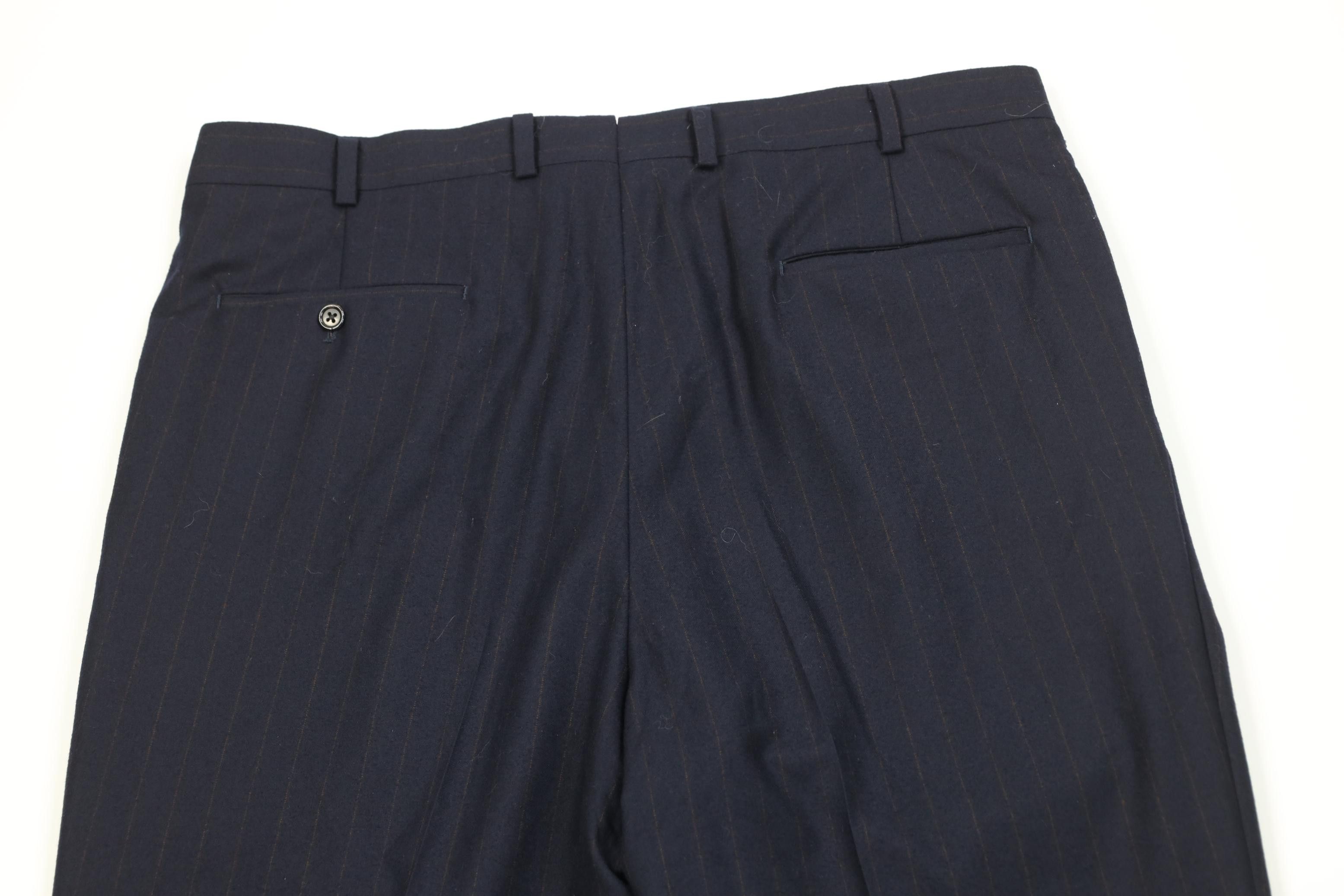 Vintage Vintage 90s Streetwear Knit Wide Leg Chino Pants Striped Size US 38 / EU 54 - 10 Thumbnail
