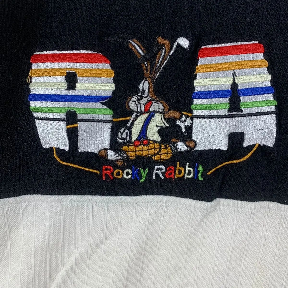 Vintage Vintage ROCKY RABBIT RA Cartoon Half Zipper Tee Shirt Top Size XL / US 12-14 / IT 48-50 - 4 Thumbnail