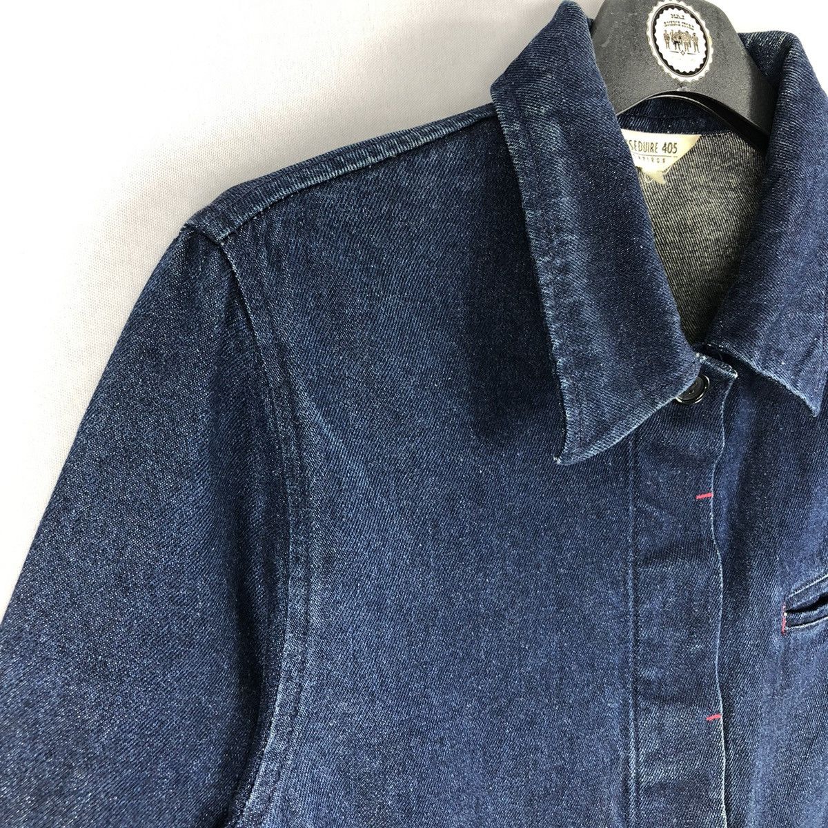 Japanese Brand Vintage 90's Denim Chore Jacket Workwear by Laseduire 405 Size US S / EU 44-46 / 1 - 2 Thumbnail