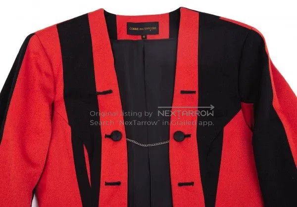 Comme des Garcons Comme Des Garcons Vertical-striped wool coat Size M / US 6-8 / IT 42-44 - 2 Thumbnail