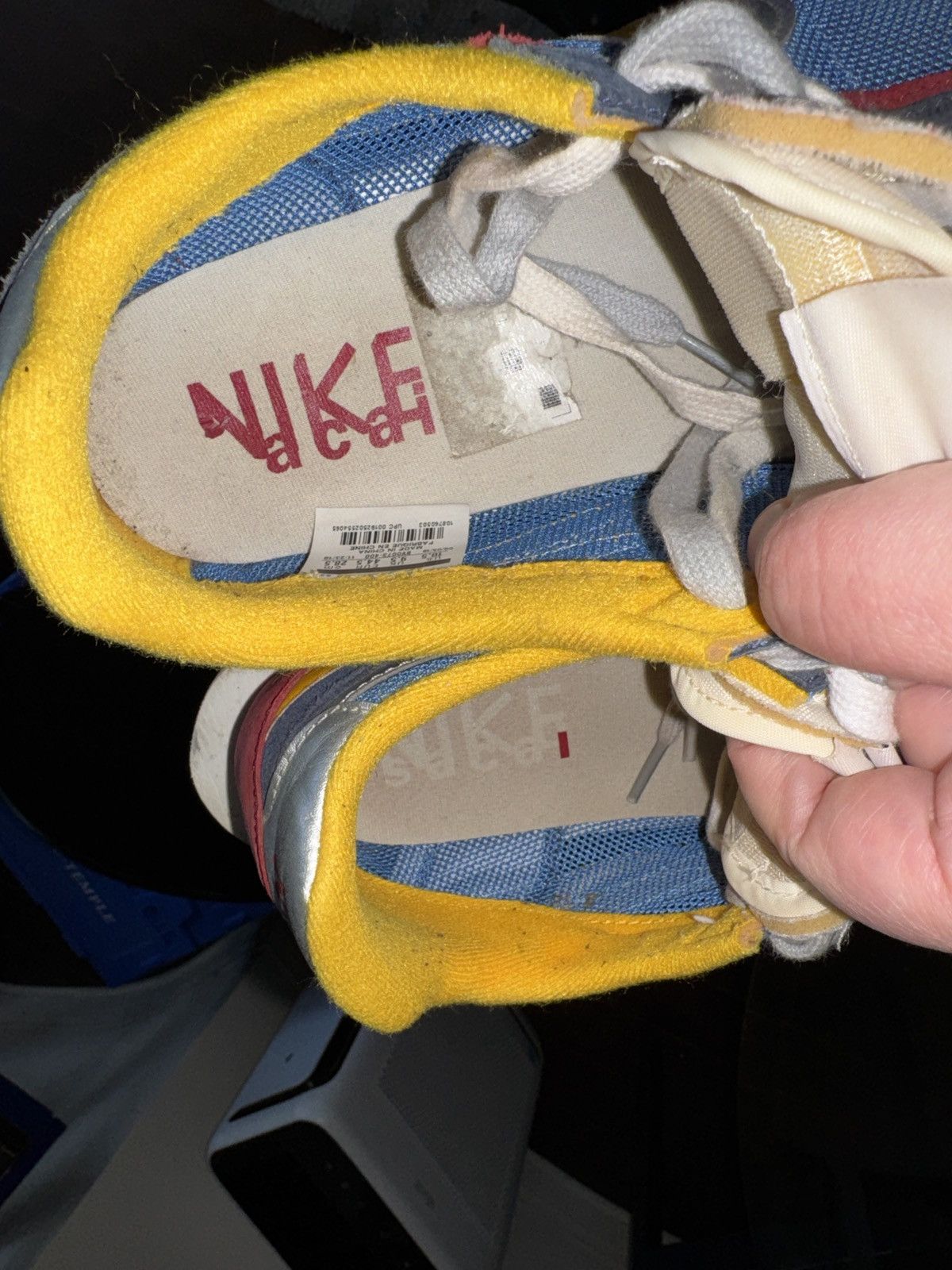 Nike Nike Sacai LDWaffle Varsity Blue Varsity Red, Men’s 10.5 Size US 10.5 / EU 43-44 - 7 Thumbnail