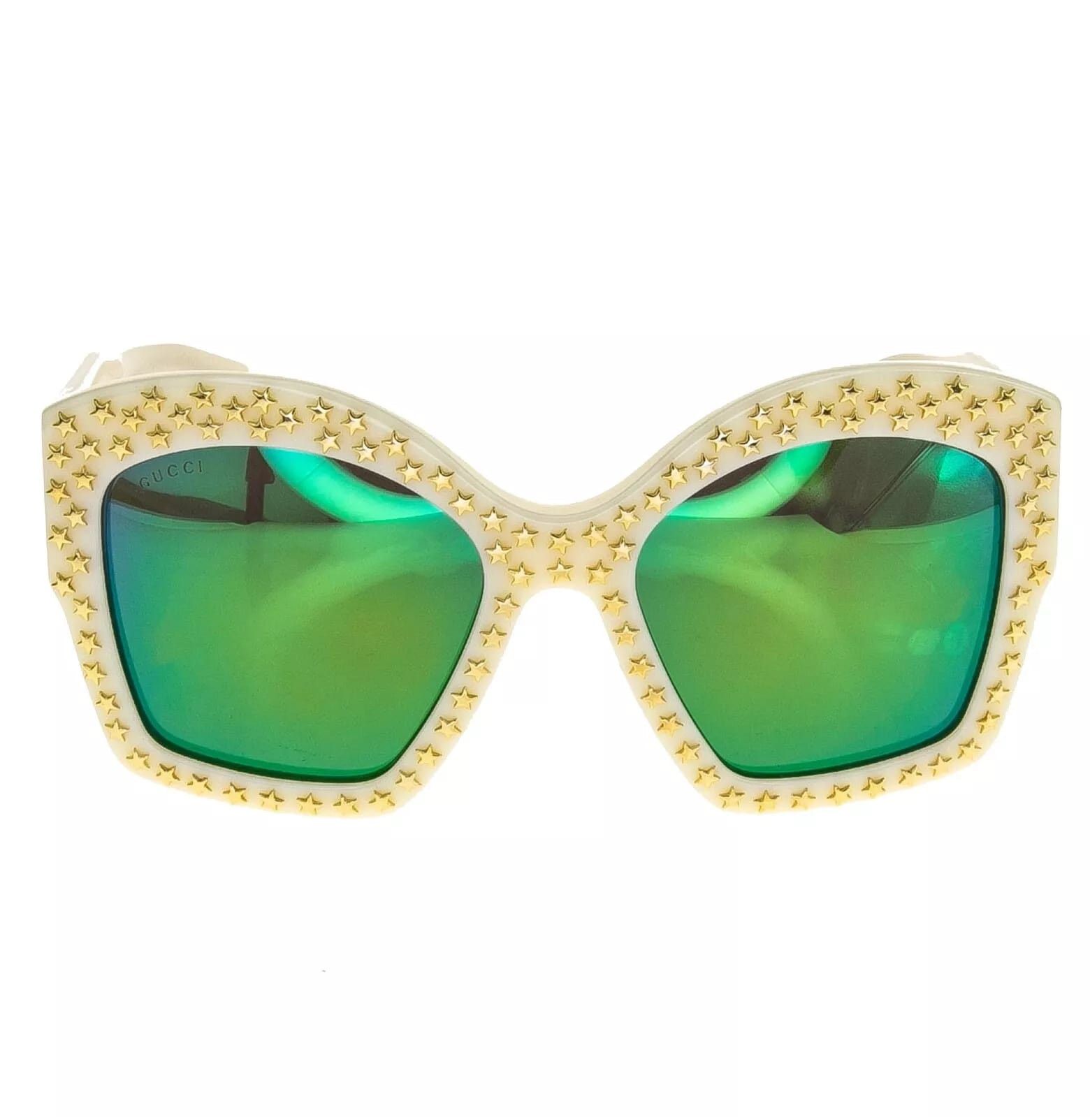 Gucci GUCCI Gold STAR Stud GG3870 Oversized Green Swift 3870 Size ONE SIZE - 5 Thumbnail
