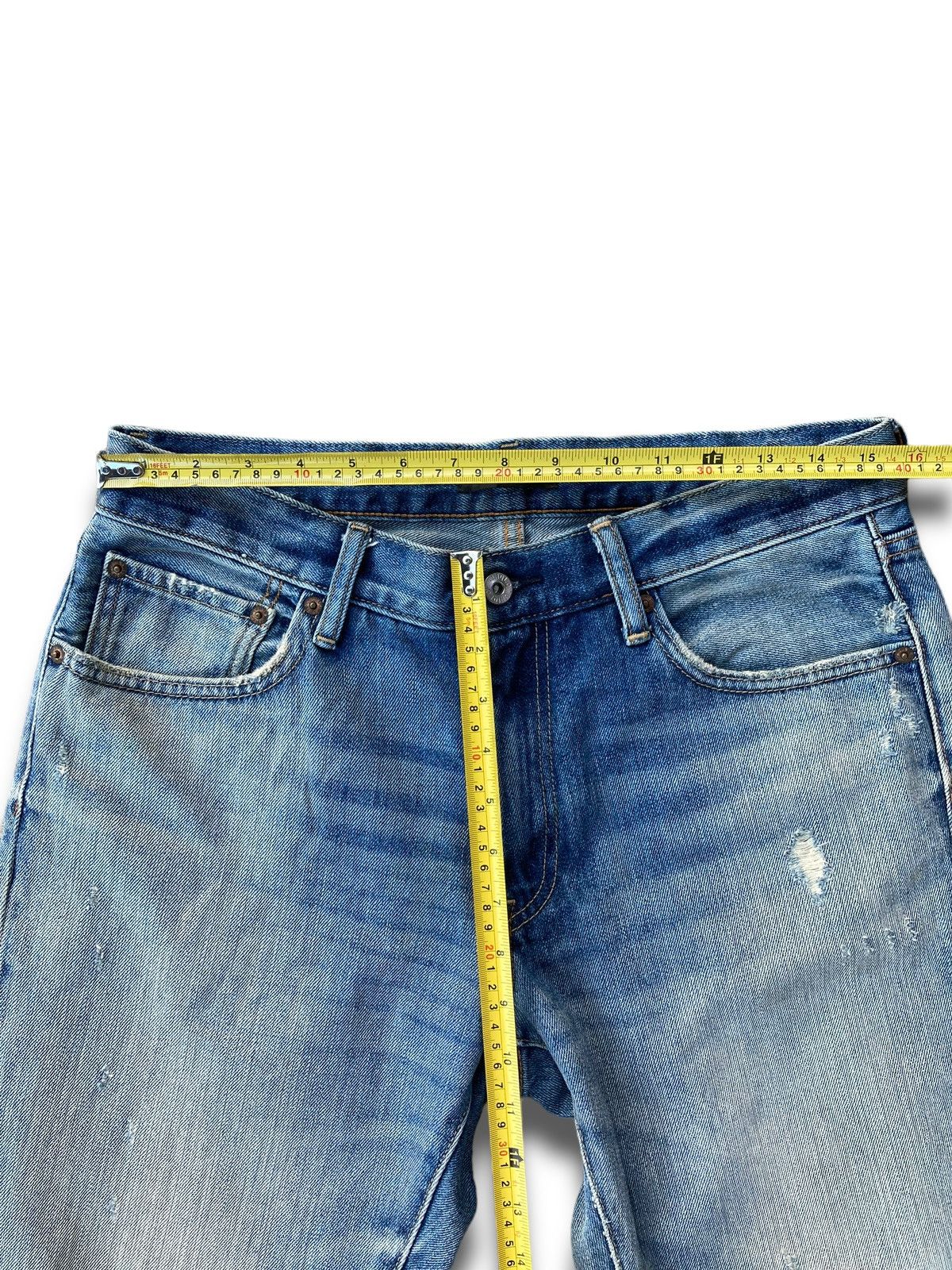 Jun Takahashi × Uniqlo × Vintage Vintage Y2K Kaihara Denim Pants Size US 32 / EU 48 - 14 Thumbnail