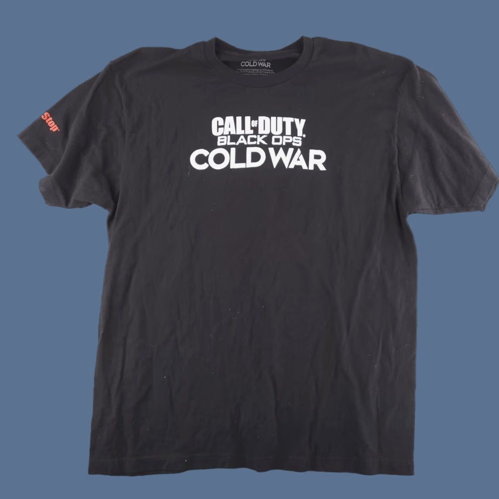 Vintage Call of Duty Shirt Mens XL Black Short Sleeve Cold War Game Stop Size US XL / EU 56 / 4 - 1 Thumbnail