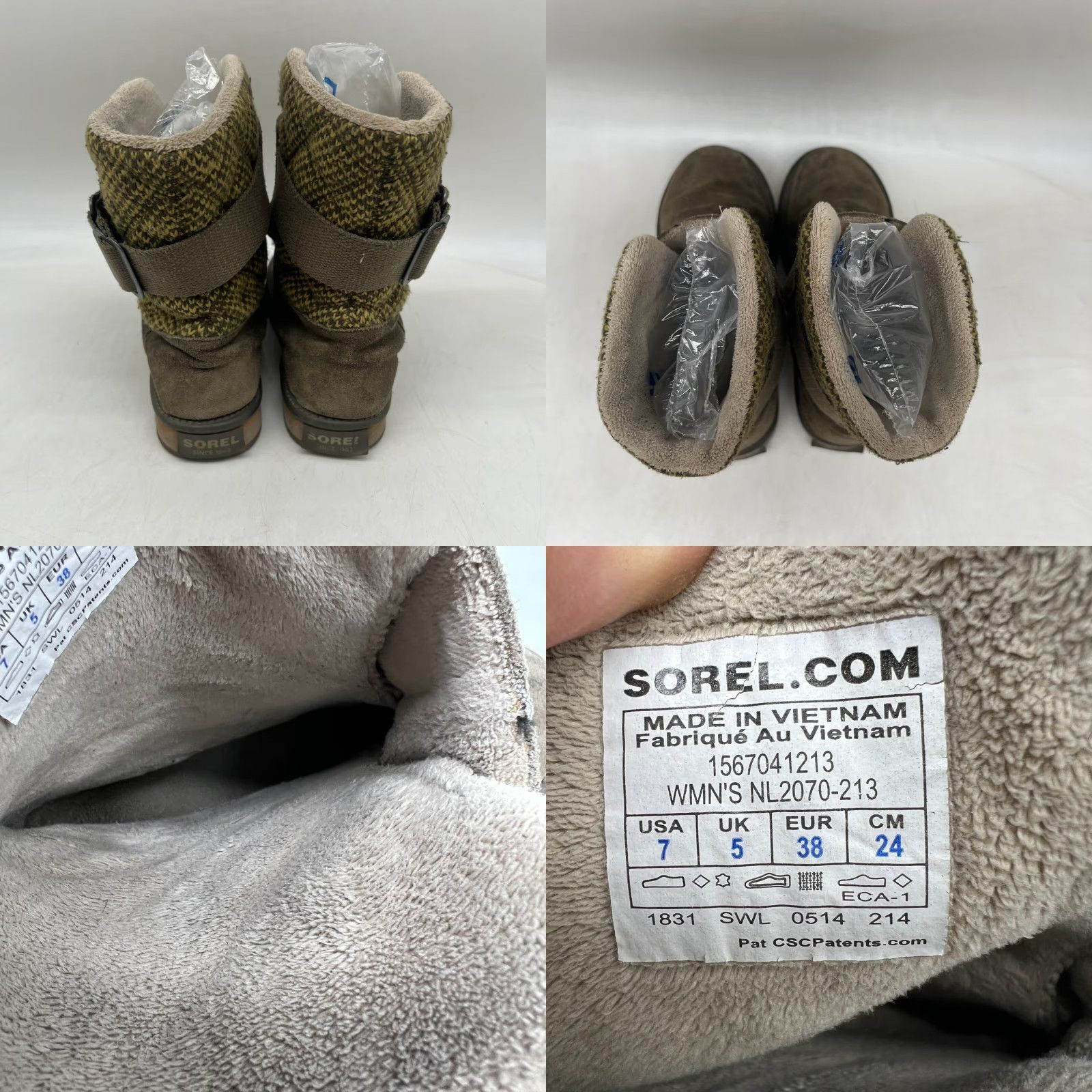 SOREL Sorel Campus Mid Height Winter Suede Boots Women's US 7 Beige Quilted Outdoor Boots Size US 7 / IT 37 - 8 Thumbnail