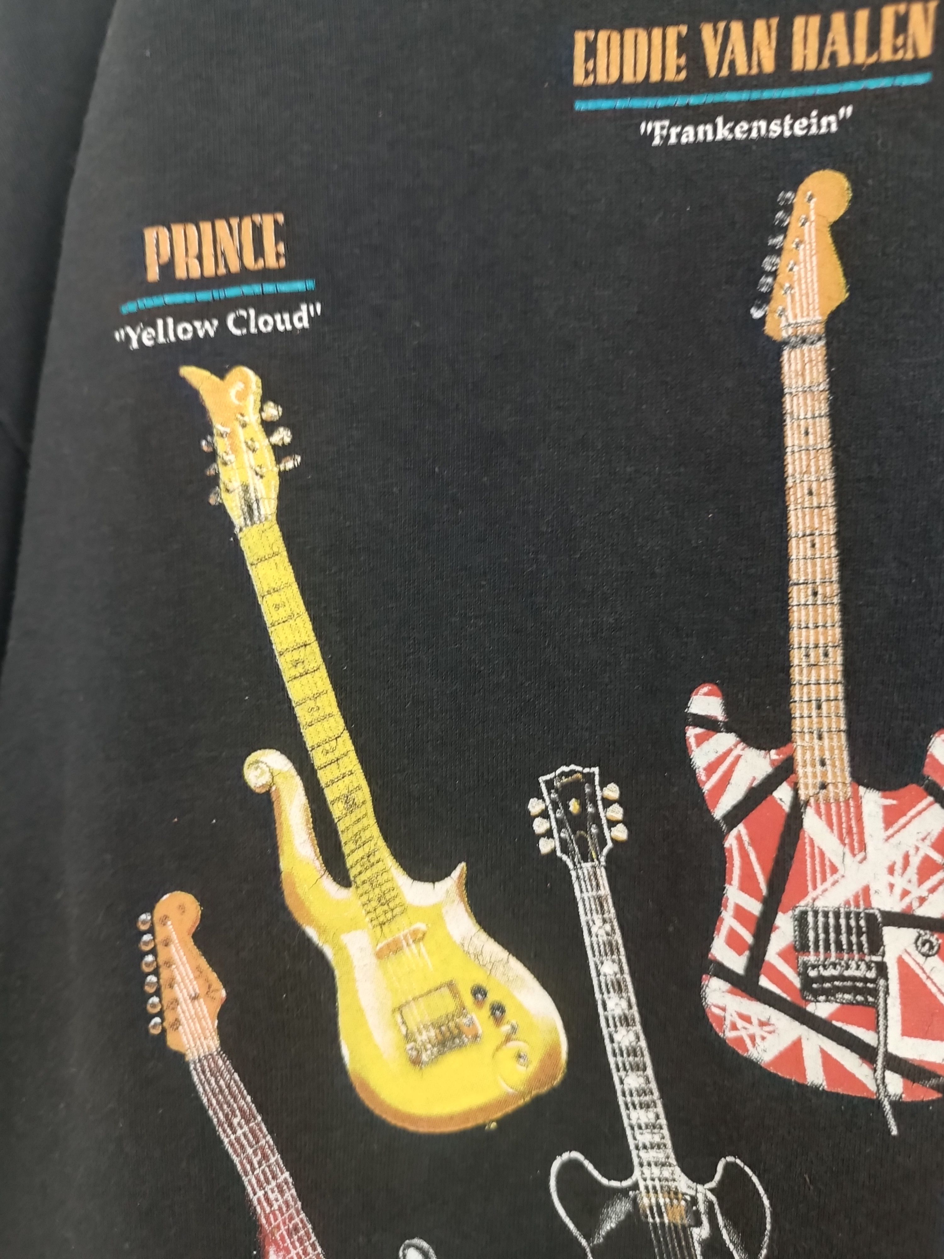 Vintage VINTAGE 2000s FAMOUS GUITAR PRINCE JIMMY PAGE HENDRIX VAI Ts Size US XL / EU 56 / 4 - 16 Thumbnail