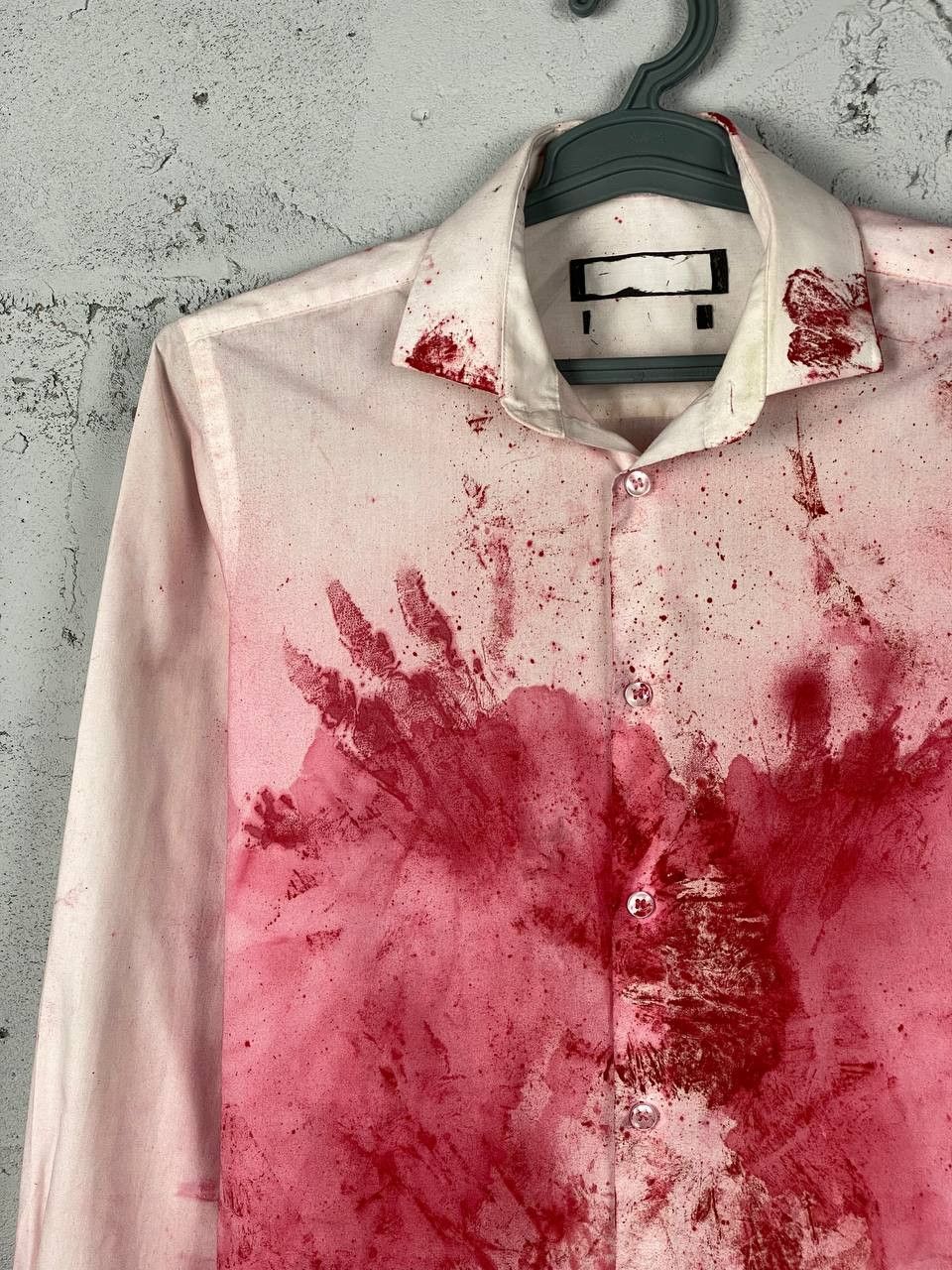 Handmade × Japanese Brand Avant Garde CDG Style Handmade Blood Shirt Size US M / EU 48-50 / 2 - 3 Thumbnail