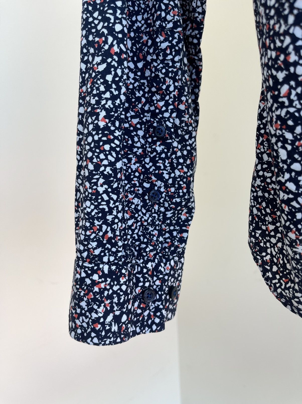 Hugo Boss Ero3-W Confetti Print Extra Slim Fit Long Sleeve Shirt Size US M / EU 48-50 / 2 - 7 Thumbnail