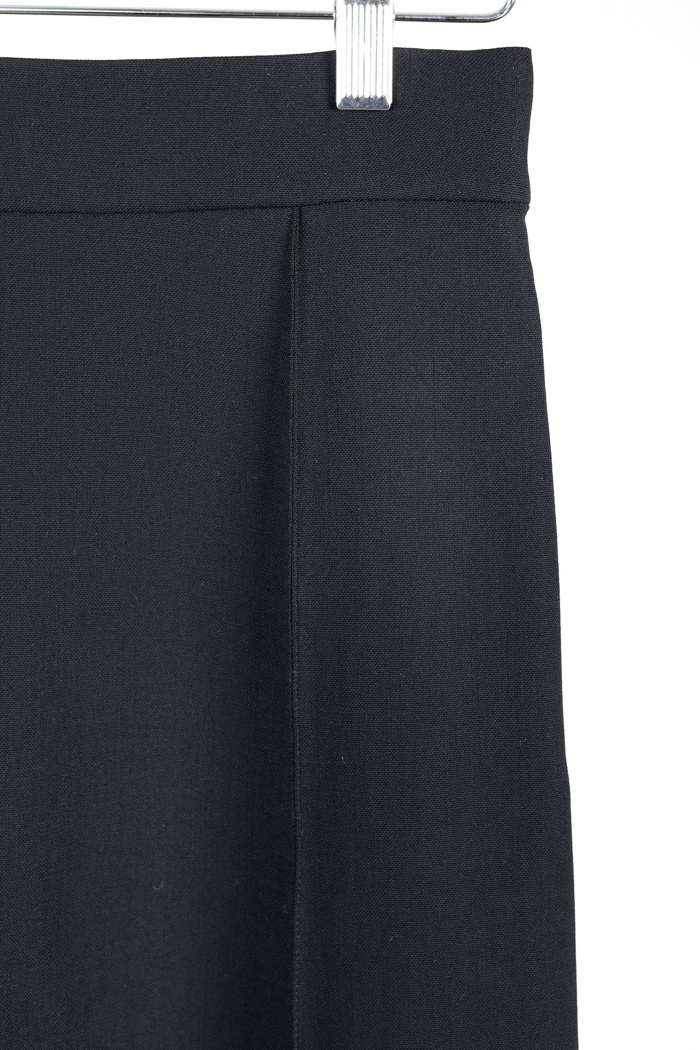 Chloe Chloe 2018 Wool Pleated Front Yoke Black Skirt Size 25" / US 0 / IT 36 - 4 Thumbnail