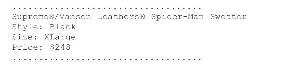 Supreme × Vanson Leathers Supreme Spiderman Black knit sweater Size US XL / EU 56 / 4 - 4 Thumbnail