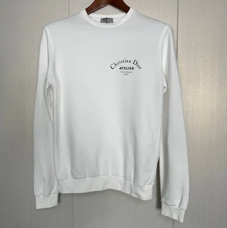 Dior White Cotton Men's Sweatshirt 0089