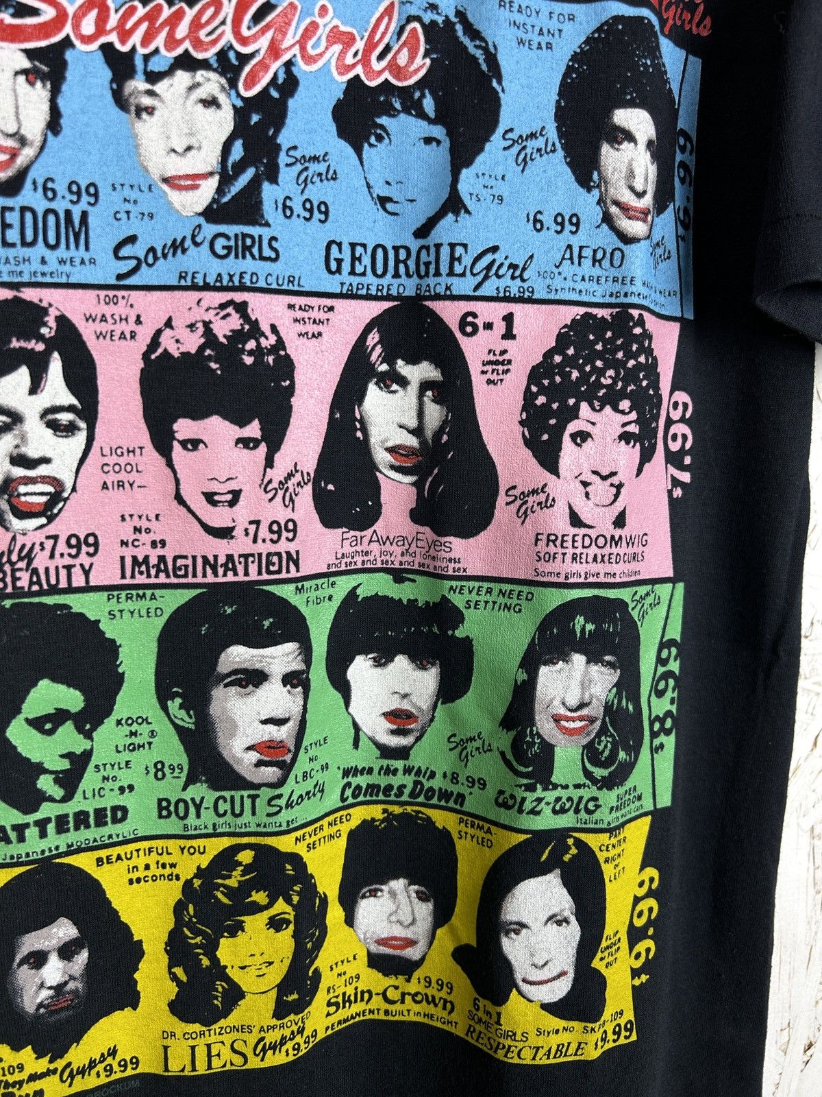 Band Tees 80s Vintage 1989 Rolling Stones Some Girls NA Tour T-Shirt Size US XL / EU 56 / 4 - 4 Thumbnail