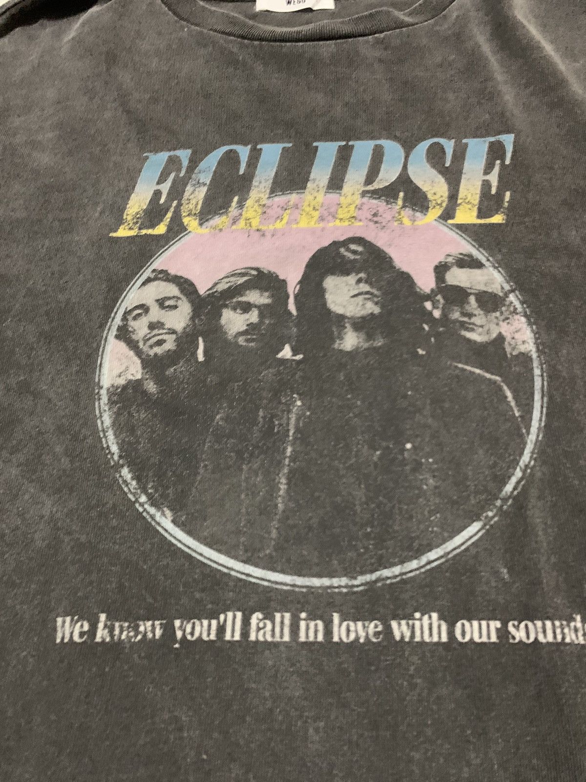 Japanese Brand A dark grey long sleeve T-shirt featuring ECLIPSE graphics Size US XL / EU 56 / 4 - 5 Thumbnail