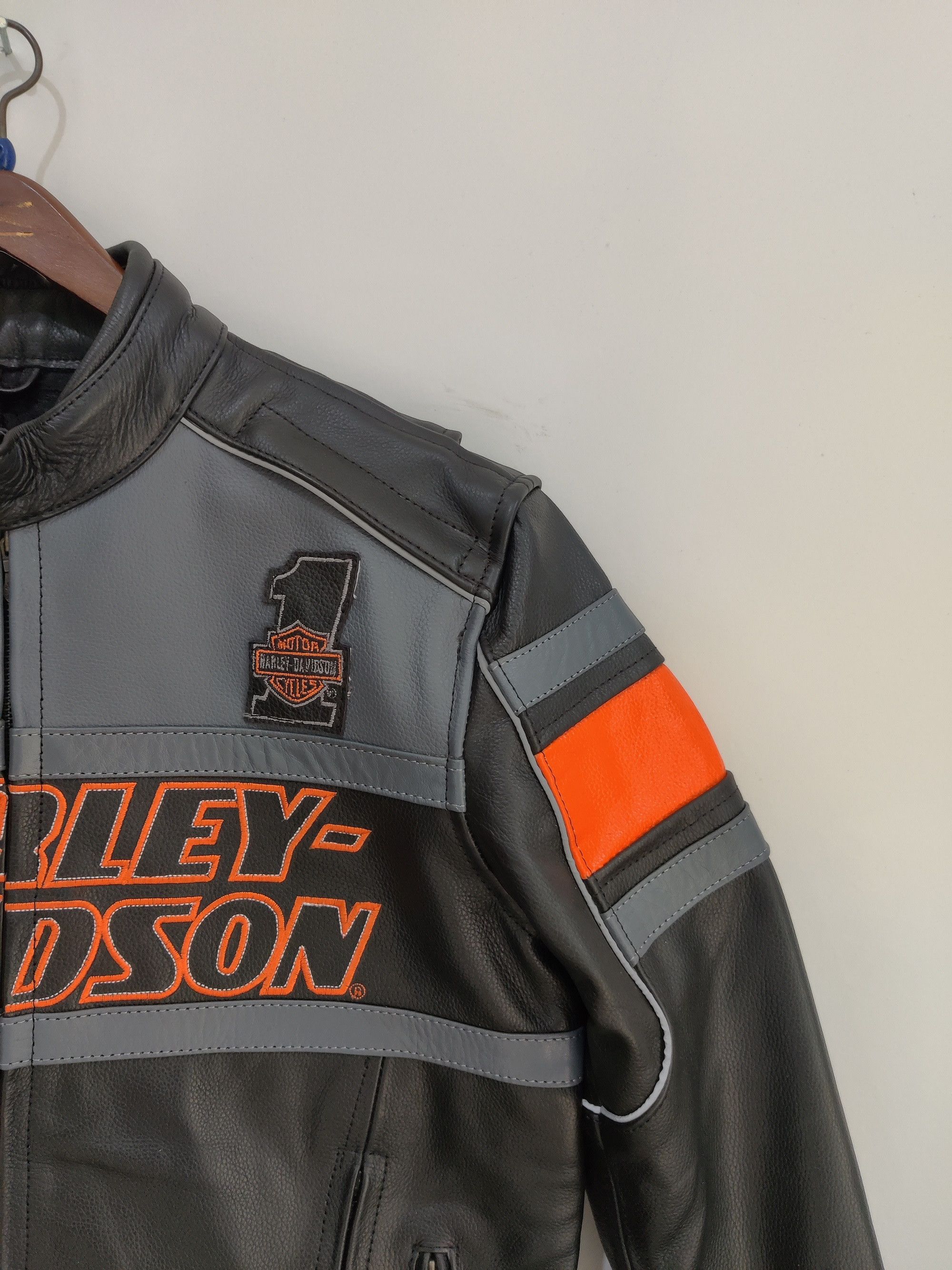 Harley Davidson 💥 Harley Davidson 💥 RARE Leather Racing Biker Size US XL / EU 56 / 4 - 4 Thumbnail