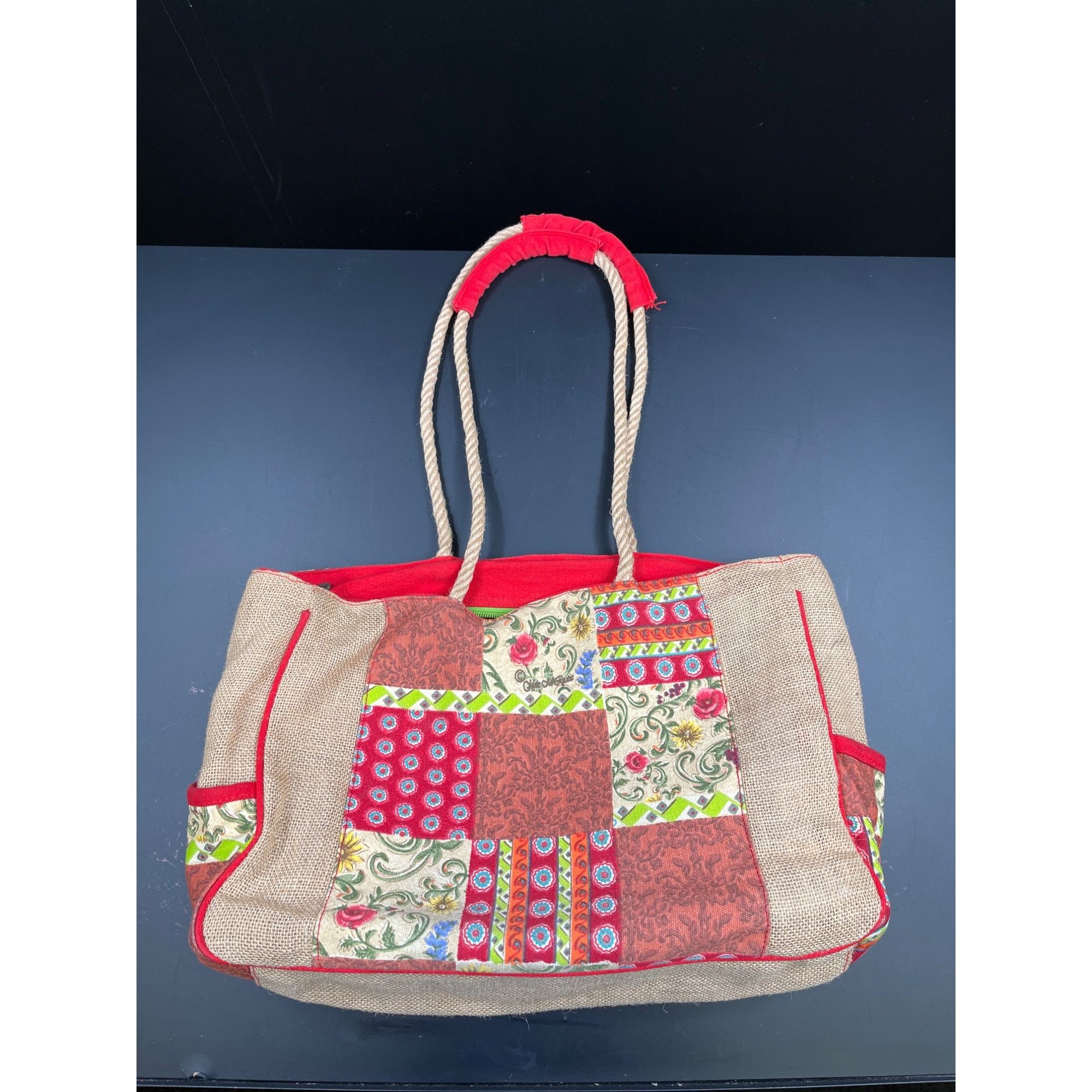 Designer Kate McRostie SKU 7757 HoBo Patchwork Tote Bag purse Size ONE SIZE - 2 Thumbnail