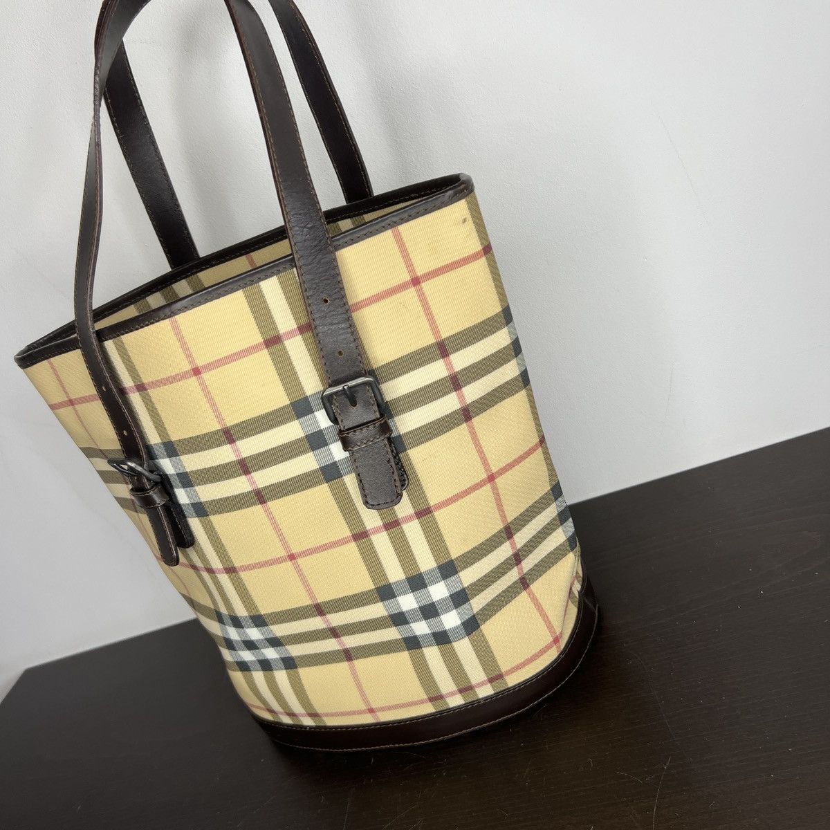 Burberry × Designer × Vintage Auth. Vintage Burberrys Shoulder Bucket bag Size ONE SIZE - 6 Thumbnail