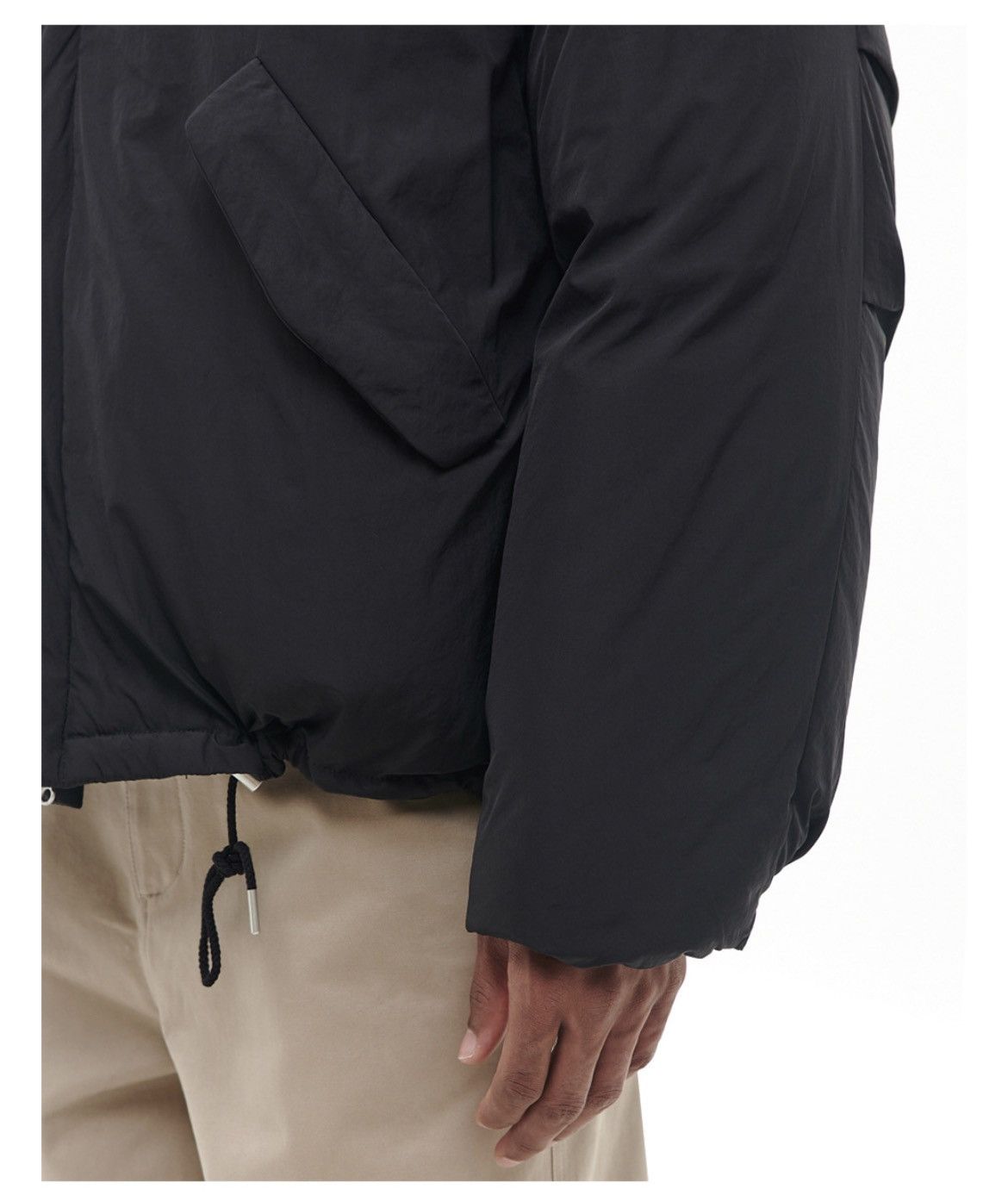 POST ARCHIVE FACTION (PAF) BESLOW Oversized M65 Hood Short Down Parka Jacket Black Size US M / EU 48-50 / 2 - 18 Thumbnail