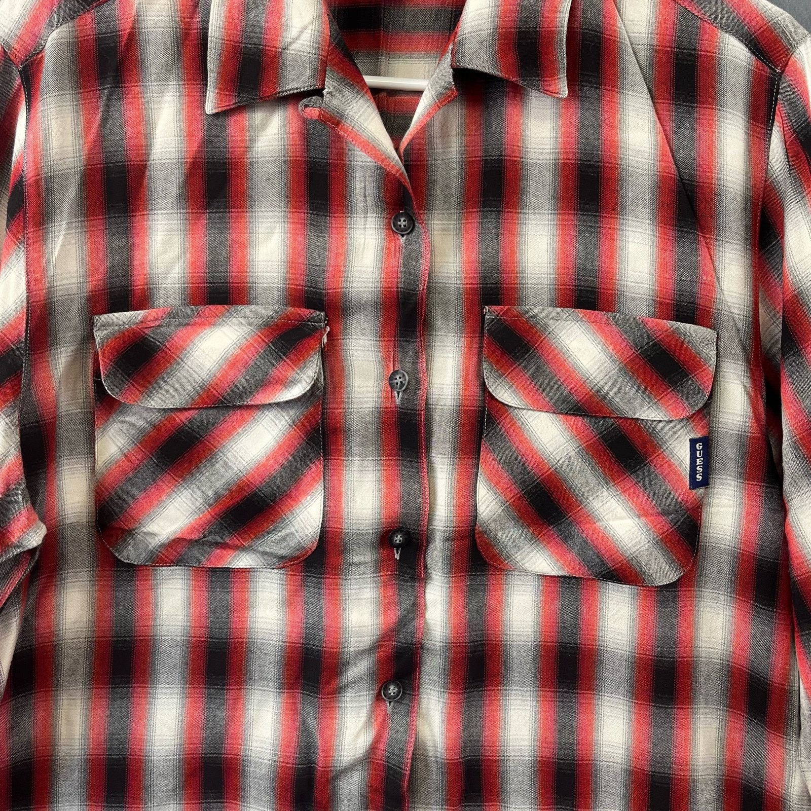 Guess Vintage Guess Made in USA Plaid Button Down Shirt Medium Size US M / EU 48-50 / 2 - 12 Thumbnail