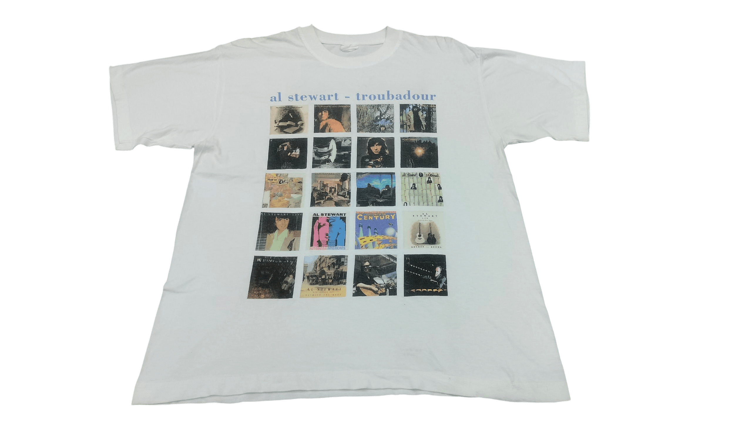 Vintage Rare Vintage 90s Al Stewart Troubadour tshirt Size US L / EU 52-54 / 3 - 1 Thumbnail